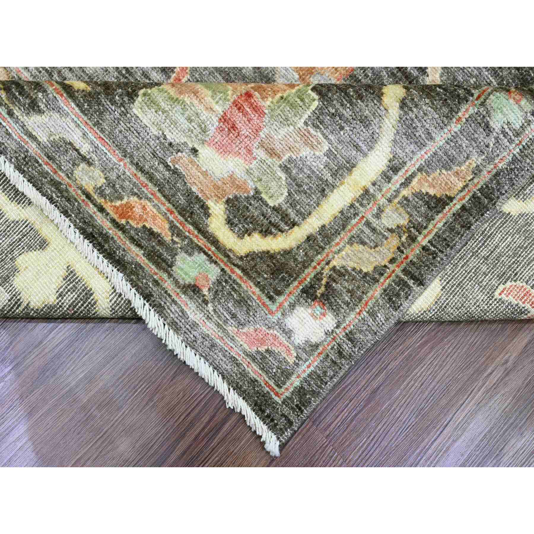 Oushak-And-Peshawar-Hand-Knotted-Rug-100465