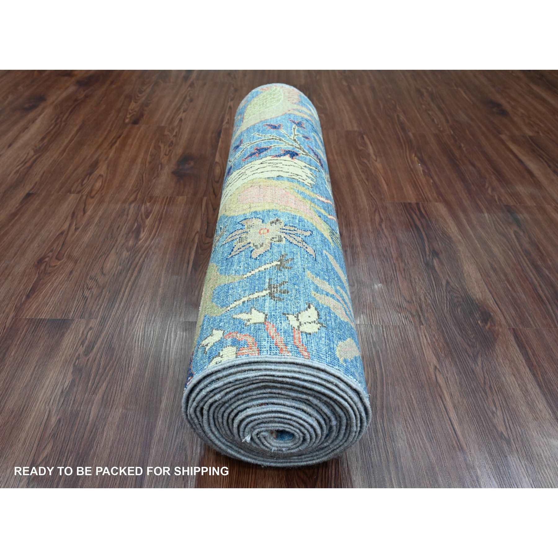 Oushak-And-Peshawar-Hand-Knotted-Rug-100535