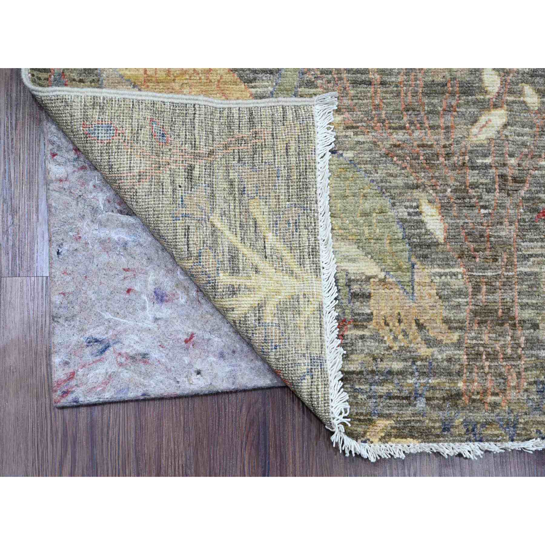 Oushak-And-Peshawar-Hand-Knotted-Rug-100540