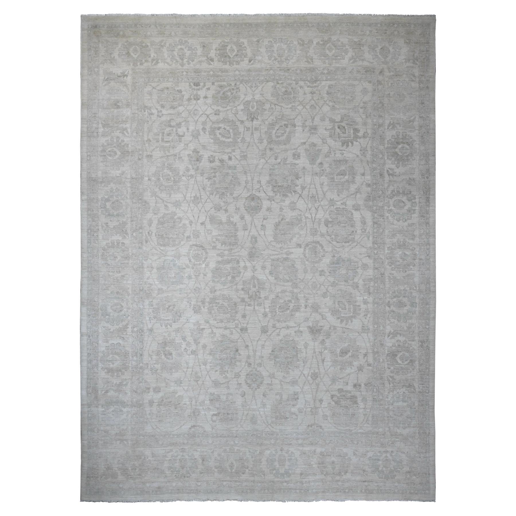 Oushak-And-Peshawar-Hand-Knotted-Rug-100570