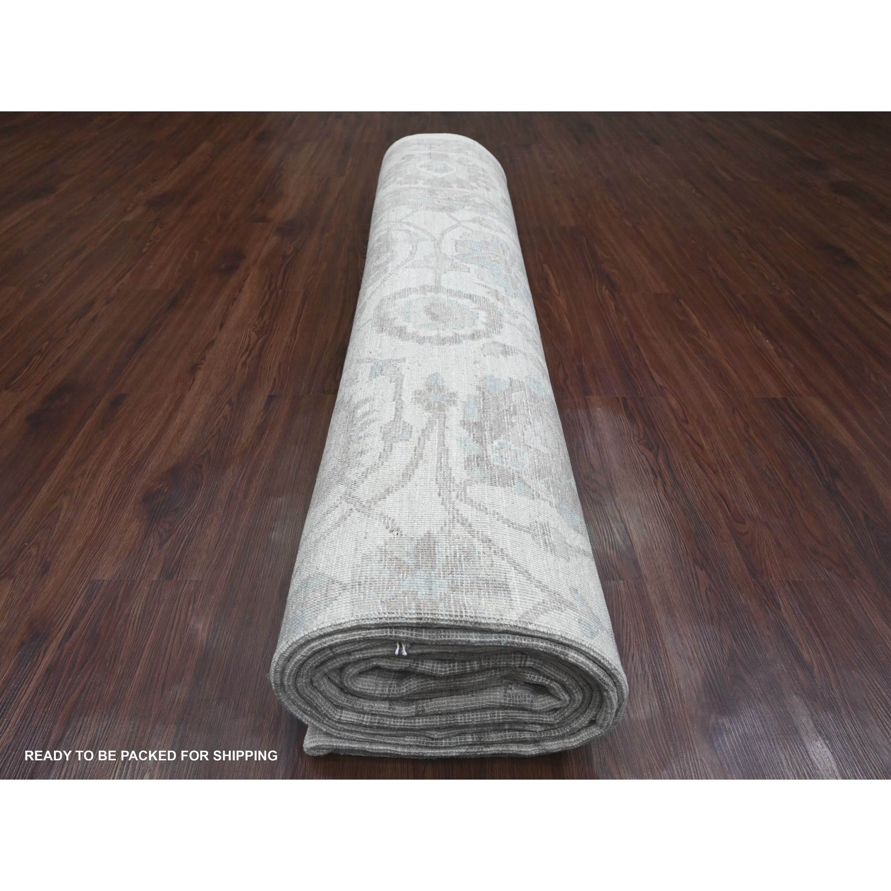 Oushak-And-Peshawar-Hand-Knotted-Rug-100570