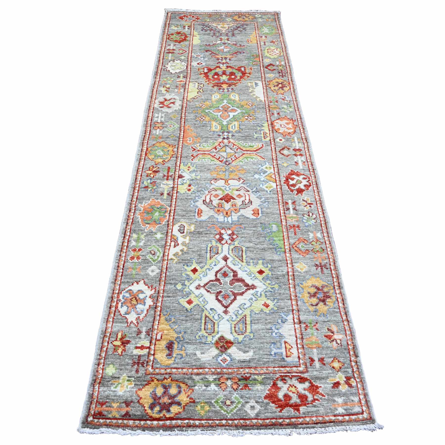 Oushak-And-Peshawar-Hand-Knotted-Rug-100640