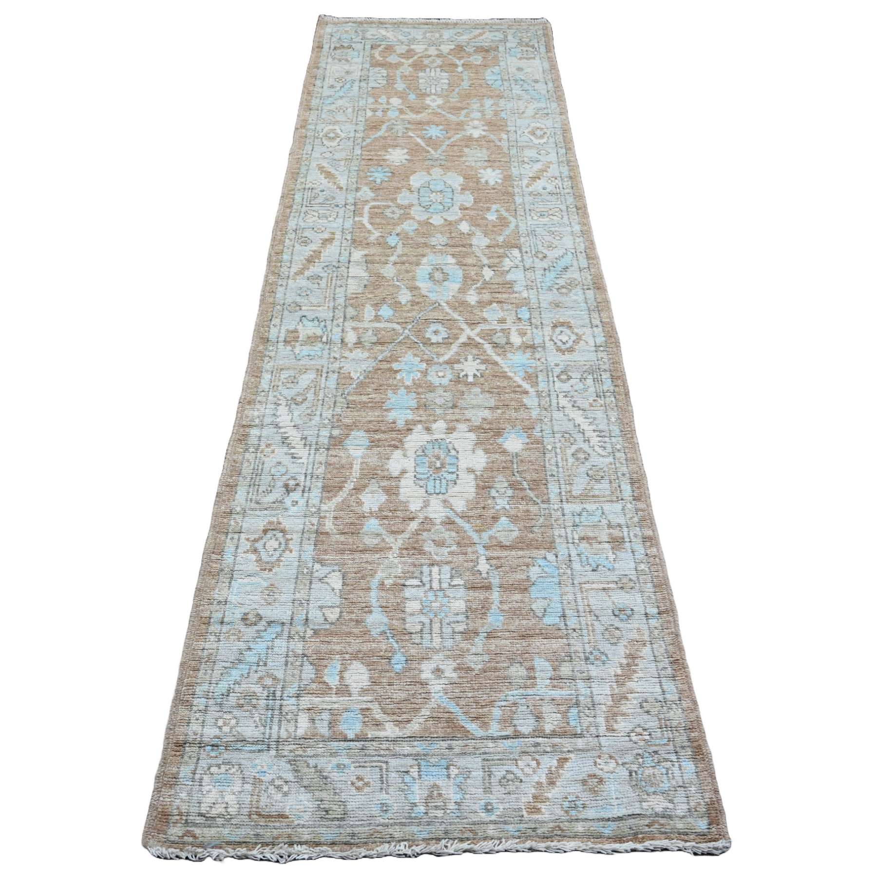 Oushak-And-Peshawar-Hand-Knotted-Rug-100645