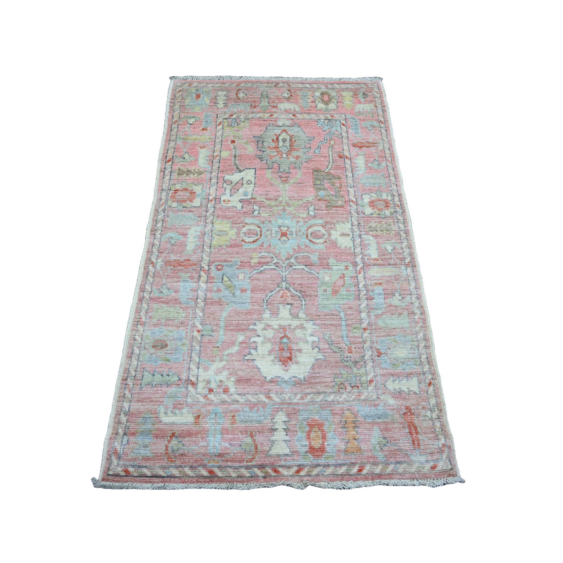 Oushak-And-Peshawar-Hand-Knotted-Rug-100675