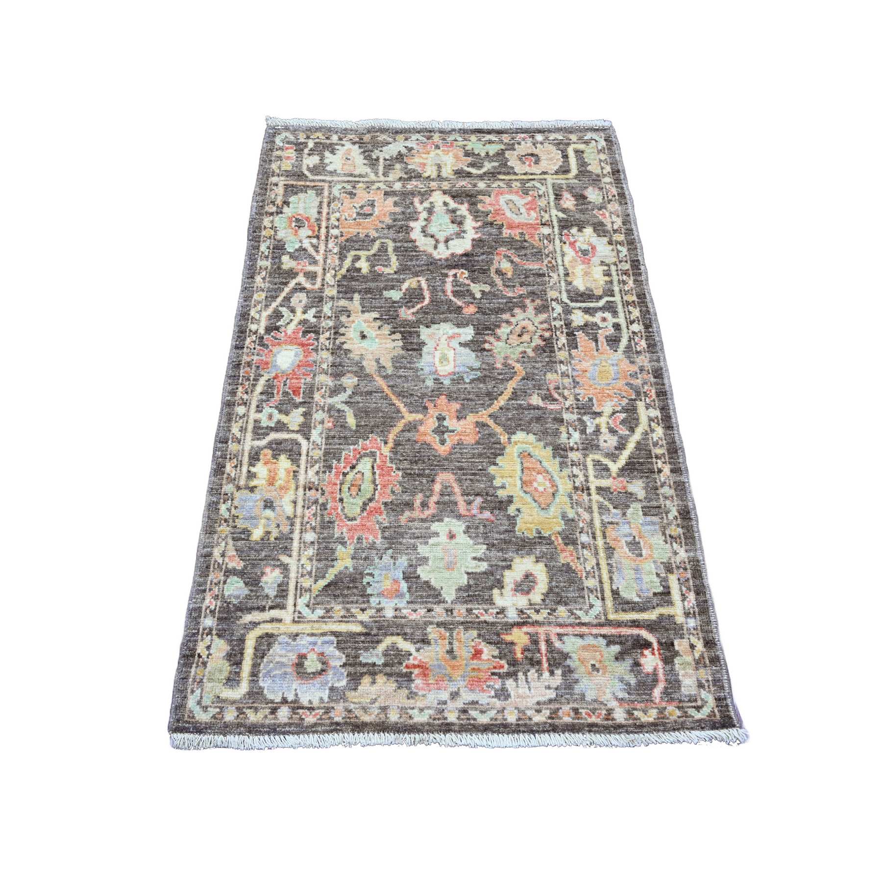 Oushak-And-Peshawar-Hand-Knotted-Rug-100680