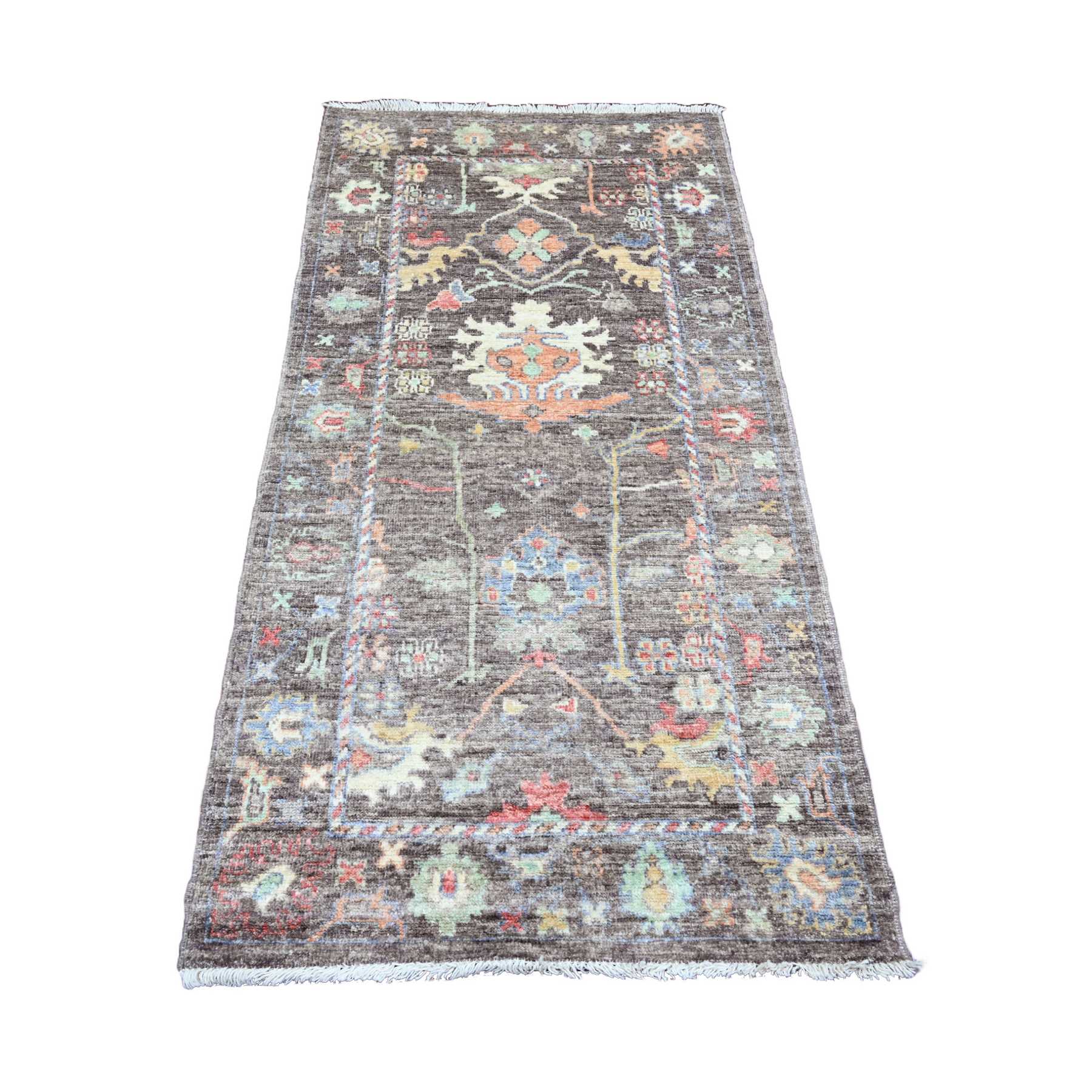 Oushak-And-Peshawar-Hand-Knotted-Rug-100690