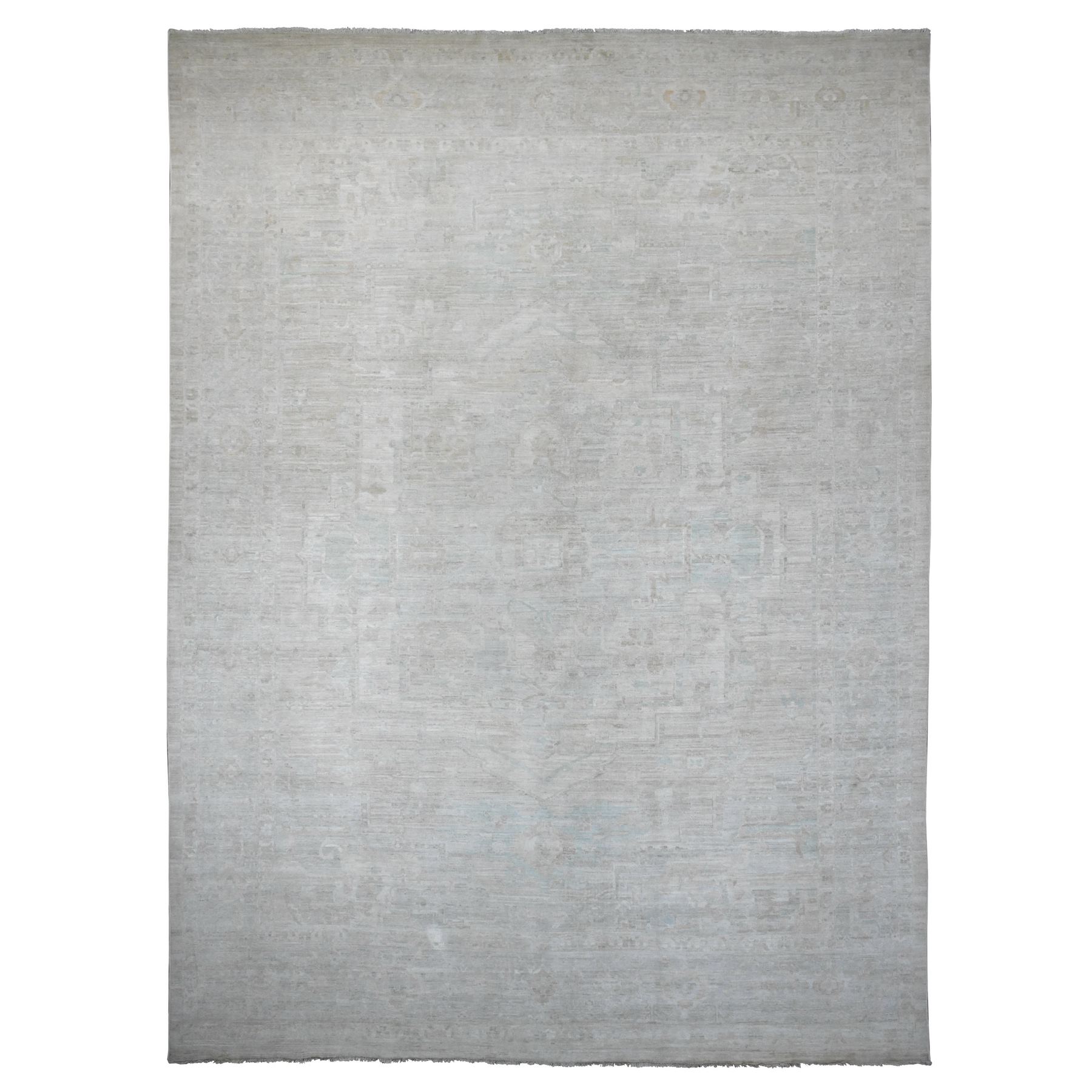 Oushak-And-Peshawar-Hand-Knotted-Rug-100775