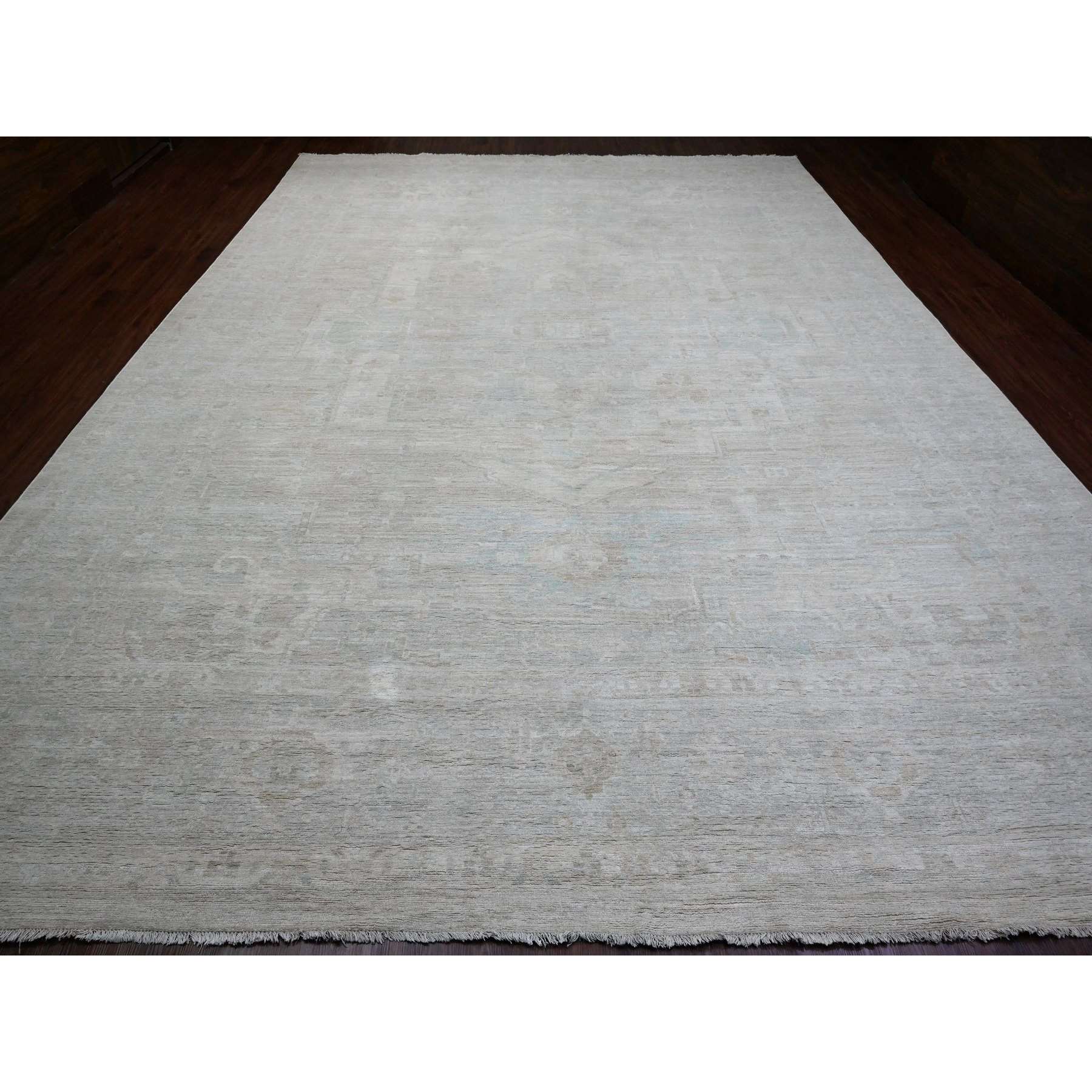 Oushak-And-Peshawar-Hand-Knotted-Rug-100775