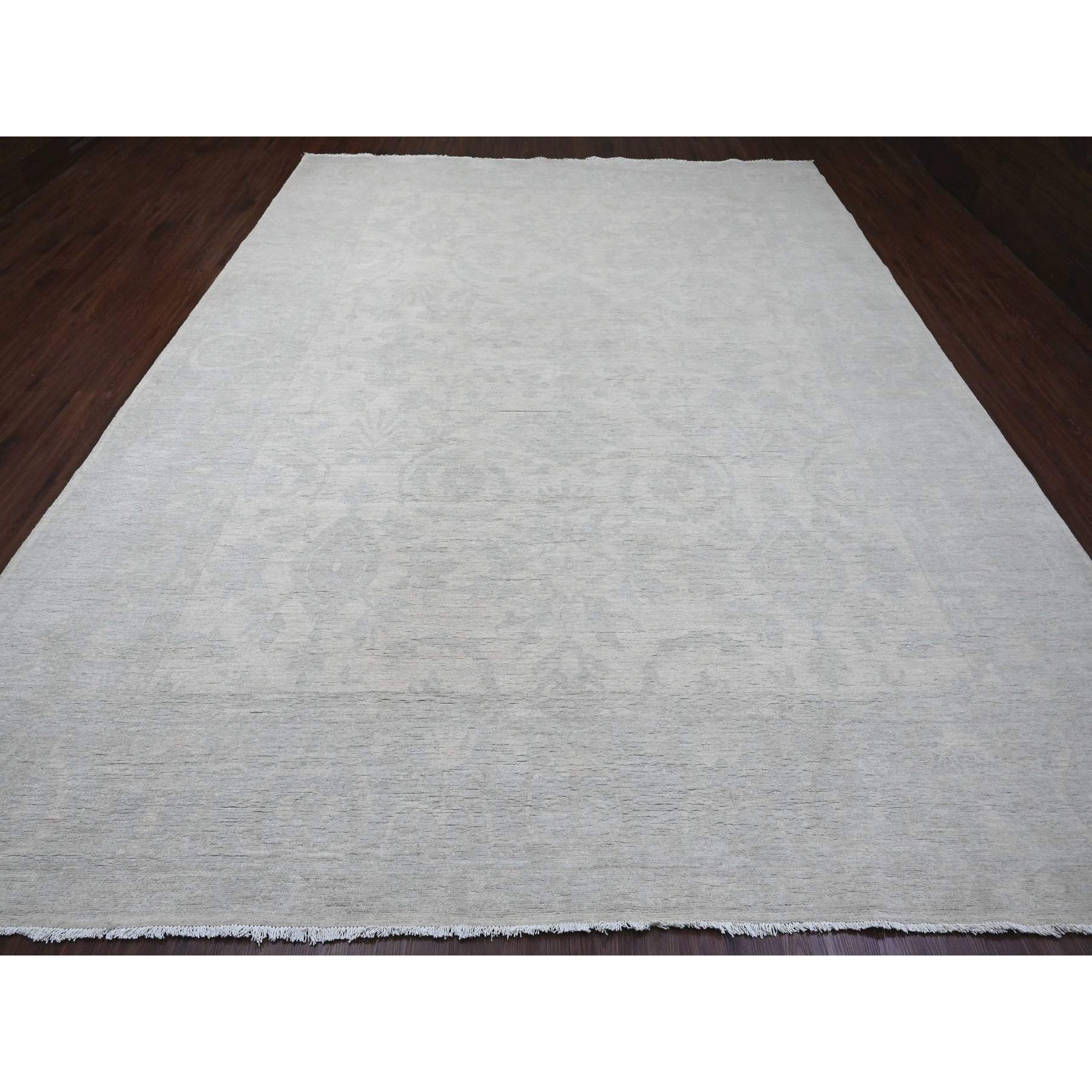 Oushak-And-Peshawar-Hand-Knotted-Rug-100805
