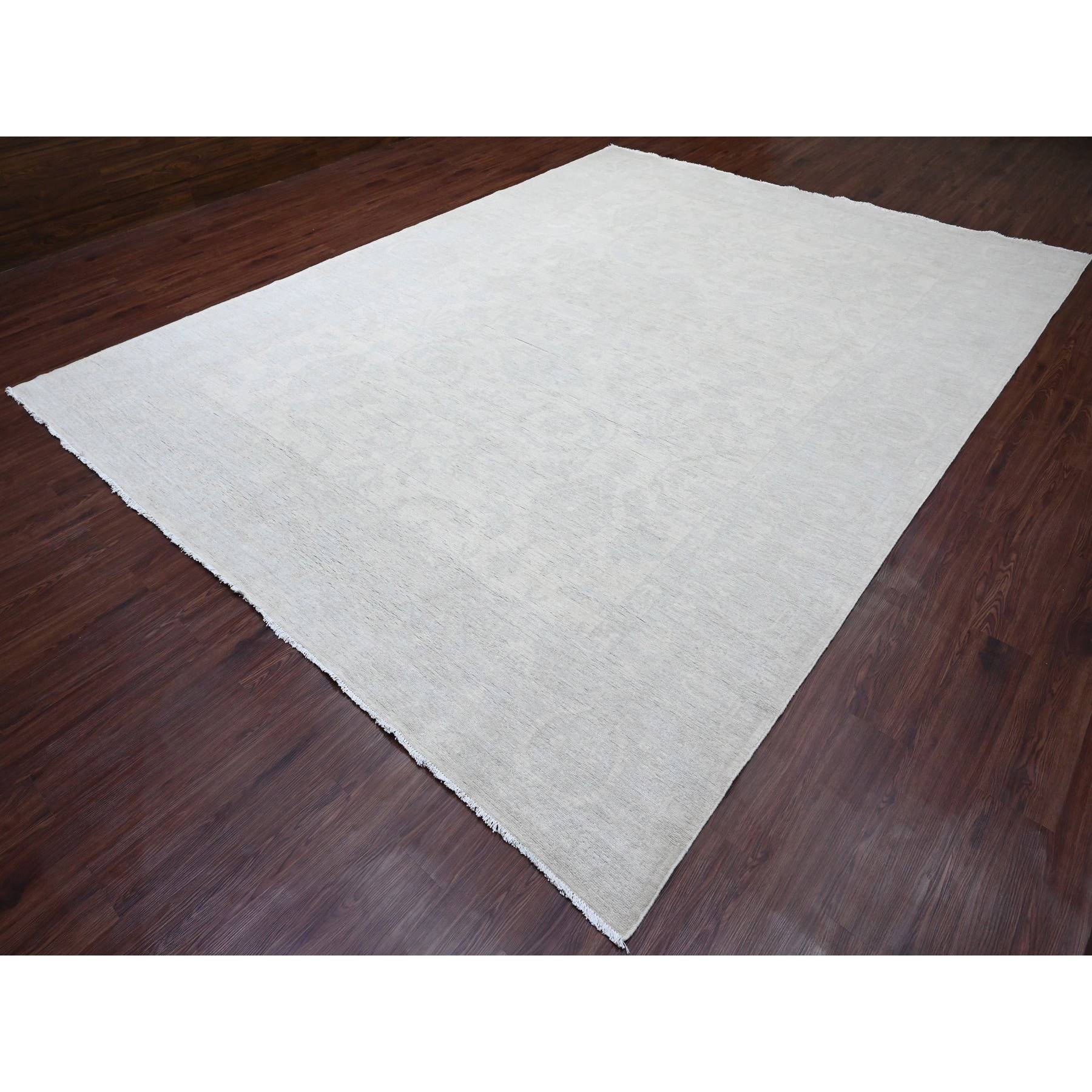 Oushak-And-Peshawar-Hand-Knotted-Rug-100805