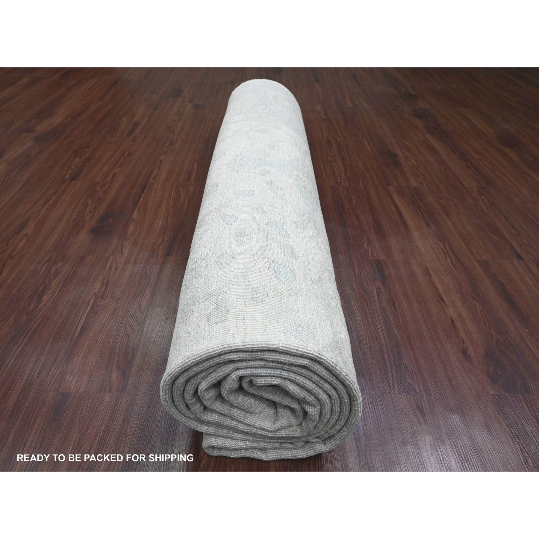 Oushak-And-Peshawar-Hand-Knotted-Rug-100805