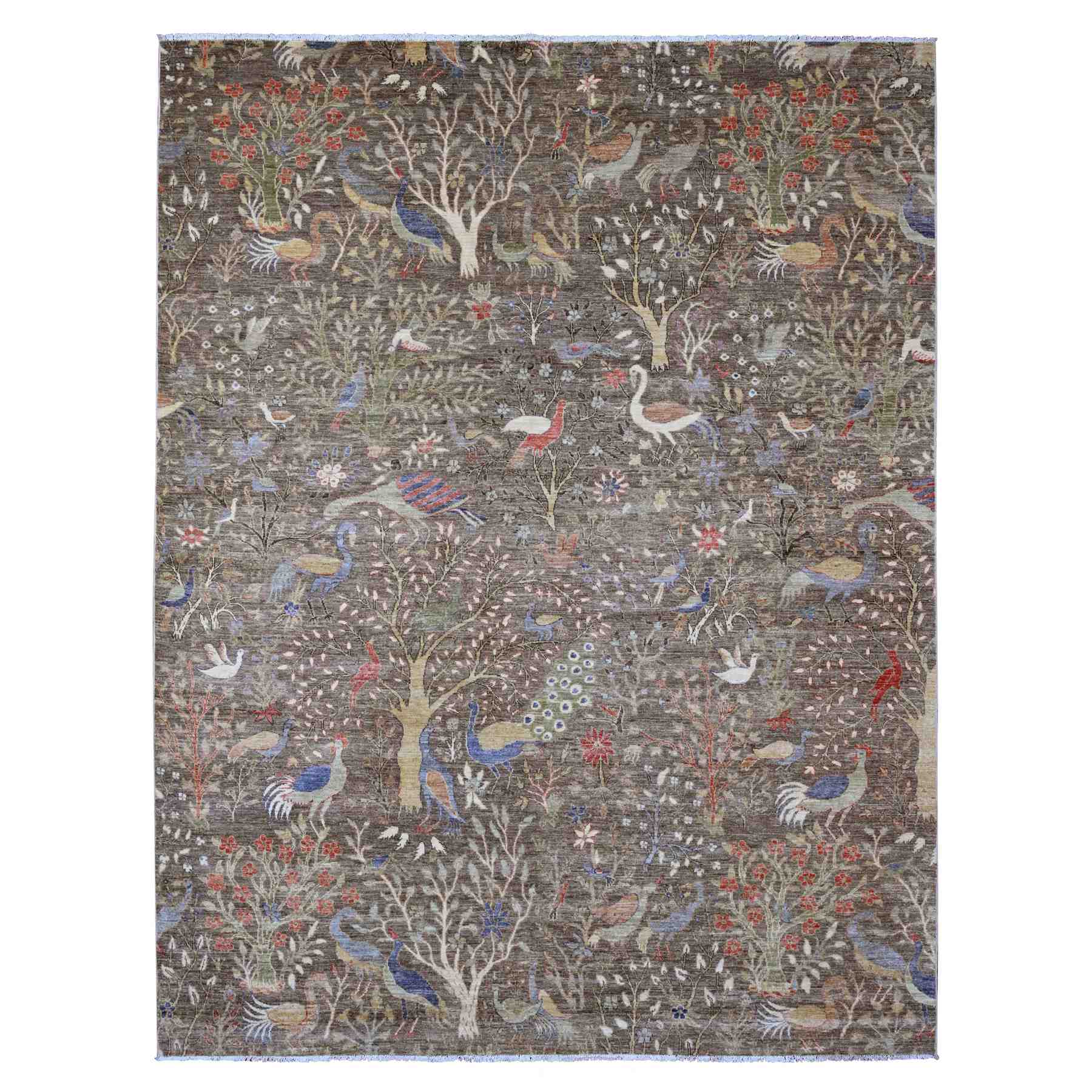 Oushak-And-Peshawar-Hand-Knotted-Rug-100865