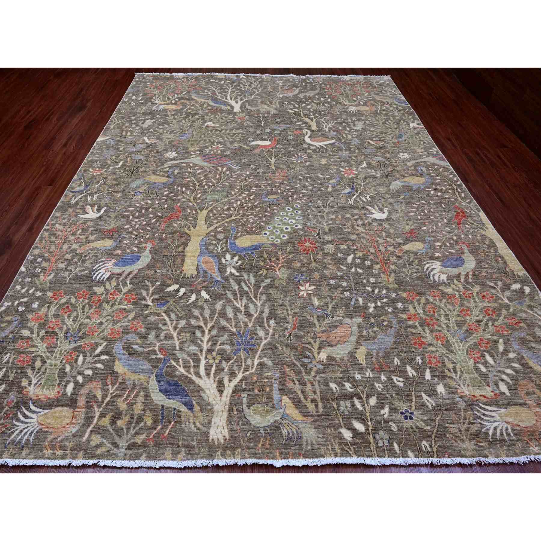 Oushak-And-Peshawar-Hand-Knotted-Rug-100865