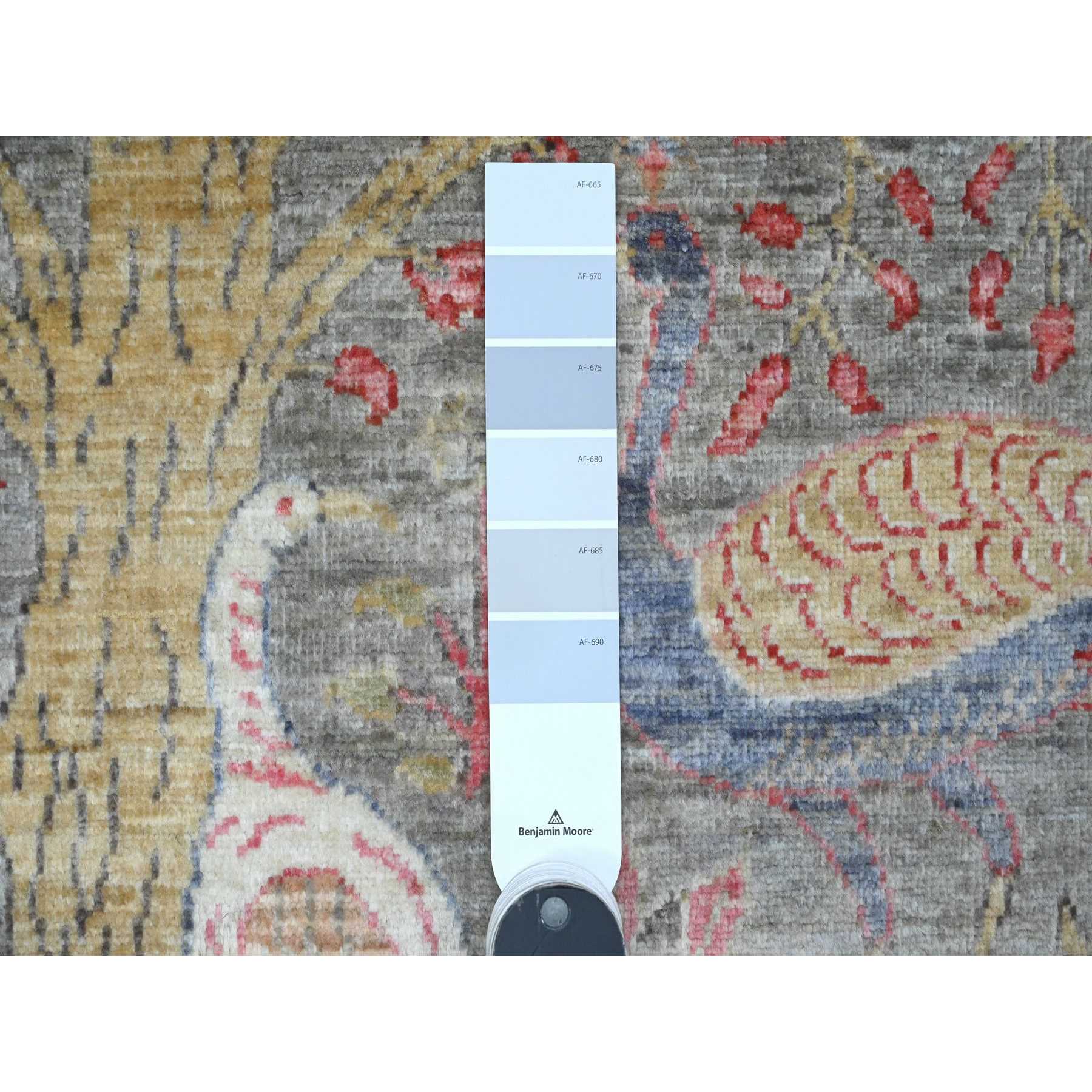 Oushak-And-Peshawar-Hand-Knotted-Rug-100875
