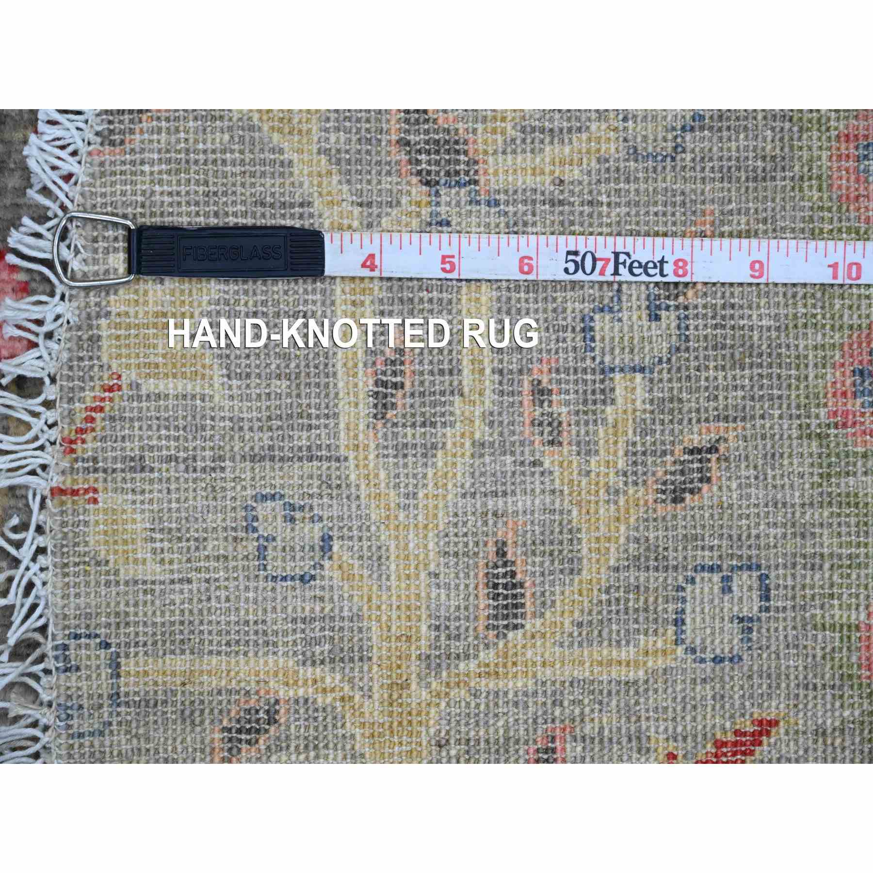Oushak-And-Peshawar-Hand-Knotted-Rug-100875