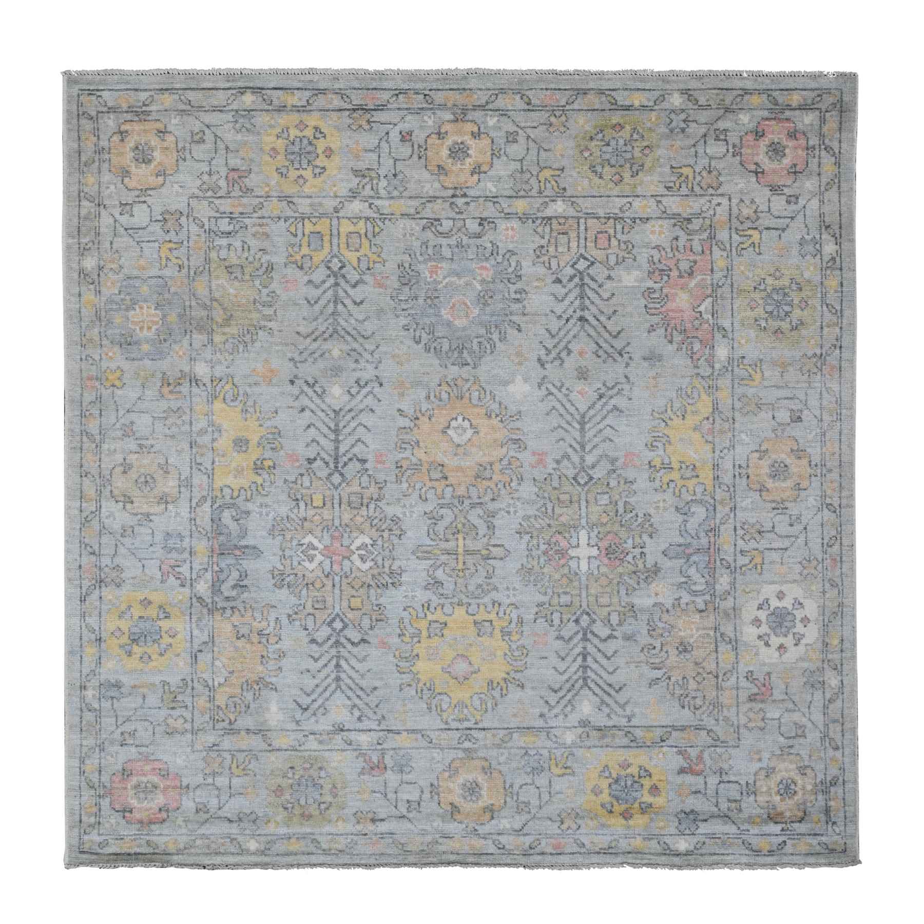Oushak-And-Peshawar-Hand-Knotted-Rug-101010