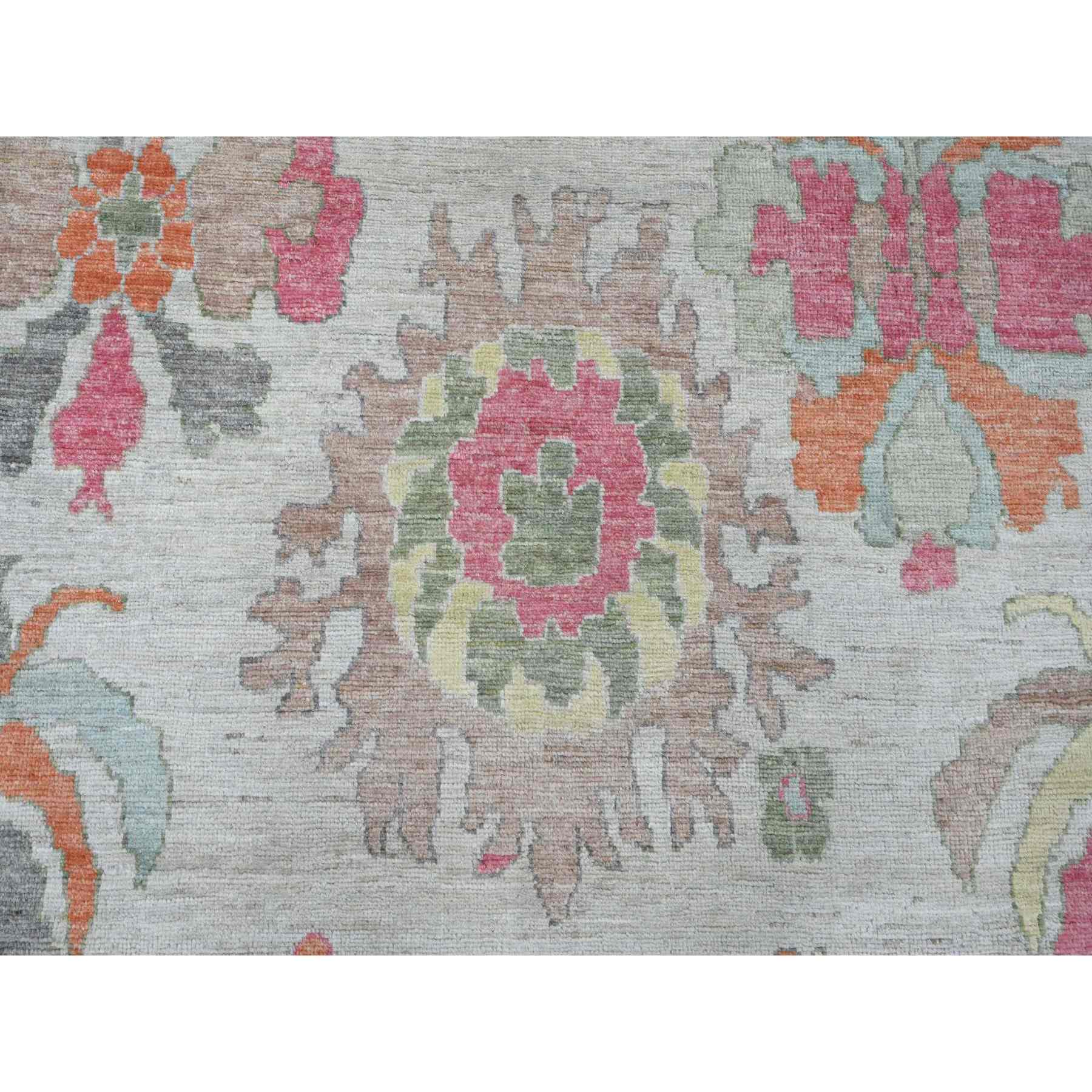 Oushak-And-Peshawar-Hand-Knotted-Rug-101030