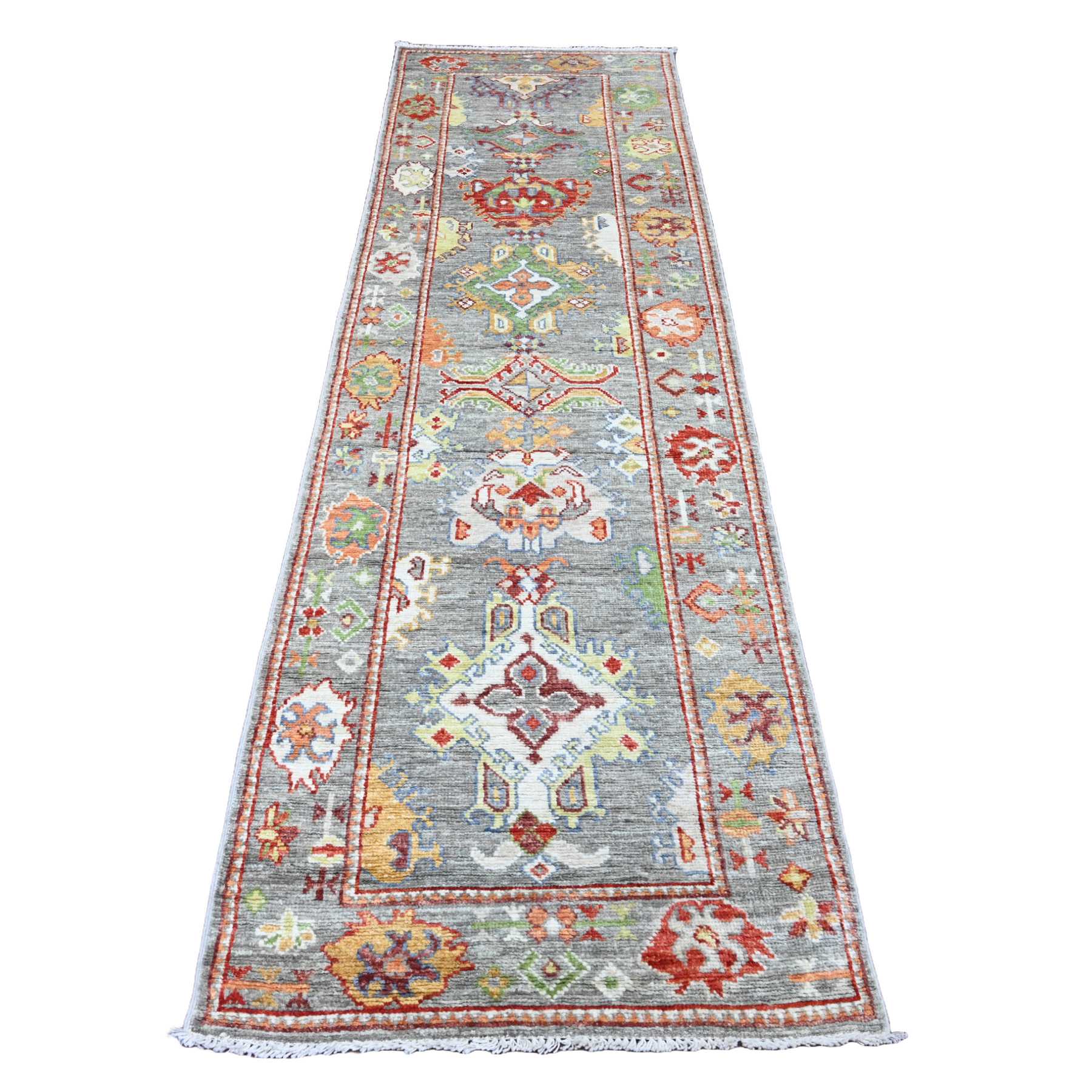 Oushak-And-Peshawar-Hand-Knotted-Rug-101070