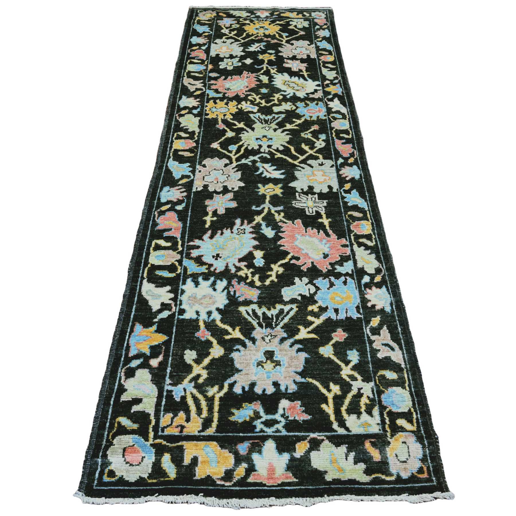 Oushak-And-Peshawar-Hand-Knotted-Rug-101100