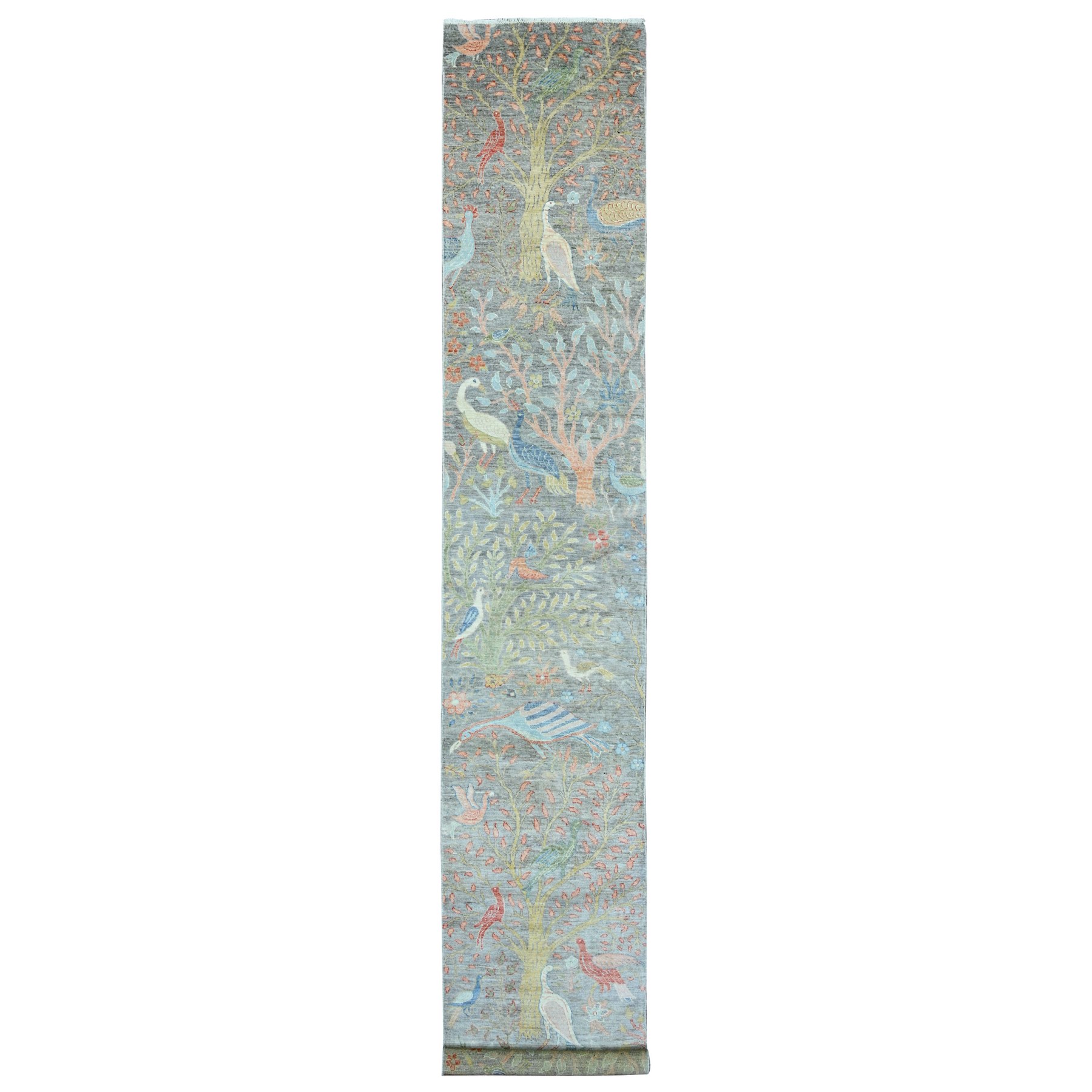 Oushak-And-Peshawar-Hand-Knotted-Rug-101130