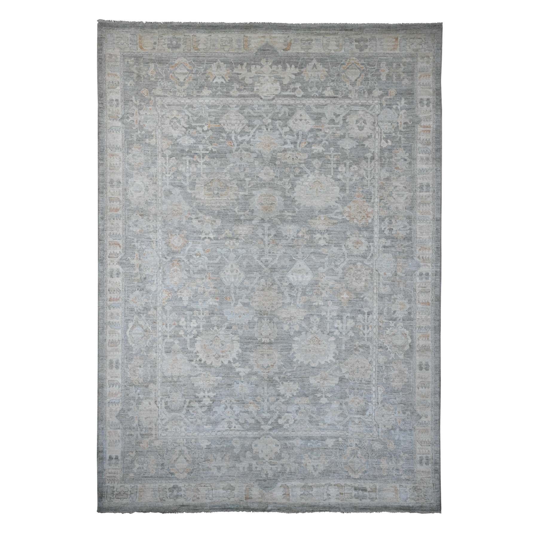 Oushak-And-Peshawar-Hand-Knotted-Rug-101200