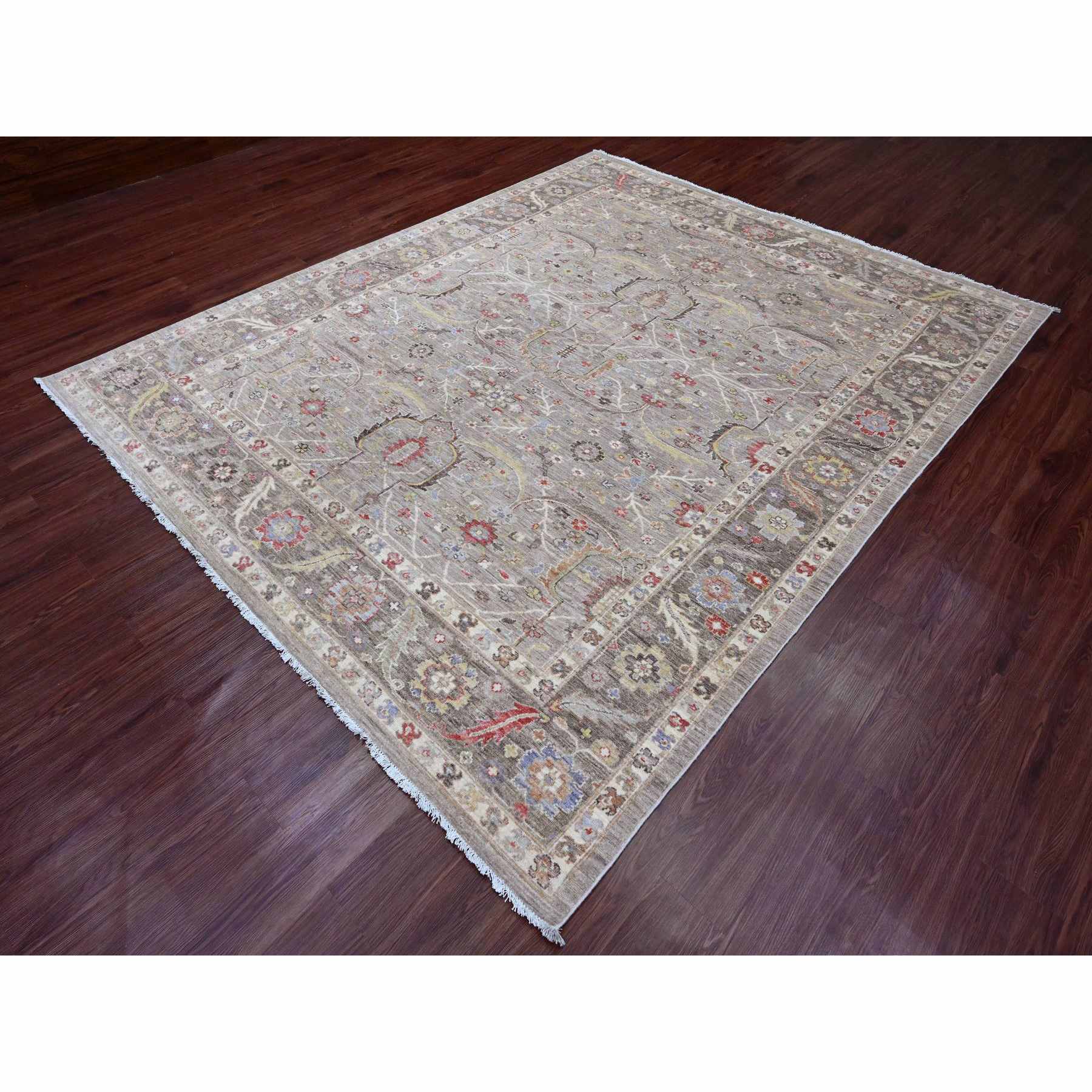 Oushak-And-Peshawar-Hand-Knotted-Rug-101265