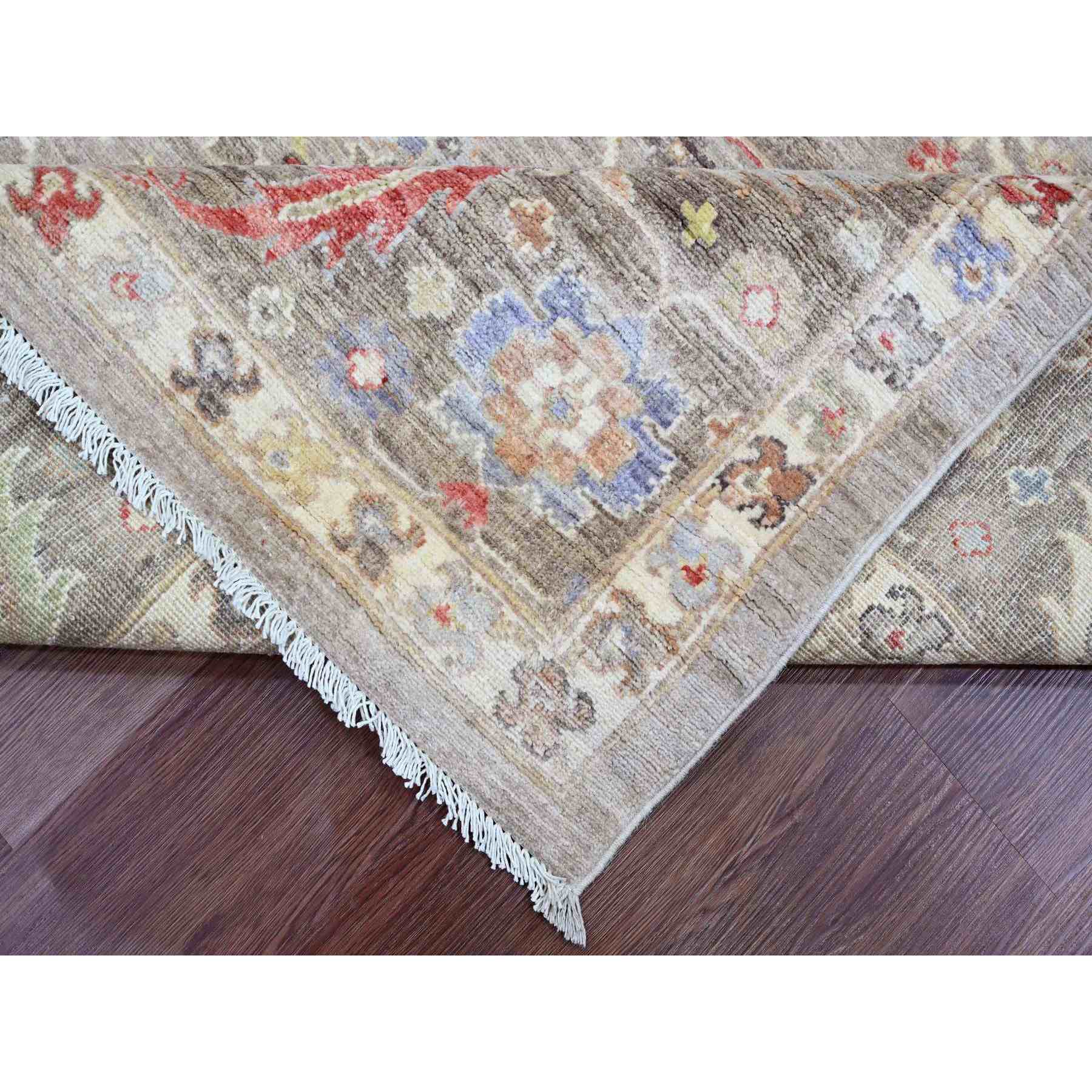 Oushak-And-Peshawar-Hand-Knotted-Rug-101265