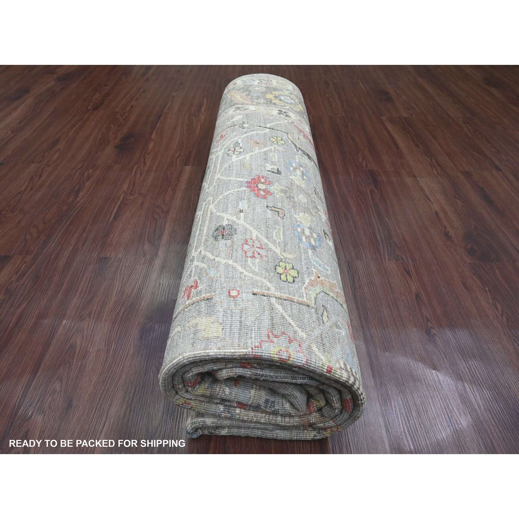 Oushak-And-Peshawar-Hand-Knotted-Rug-101265