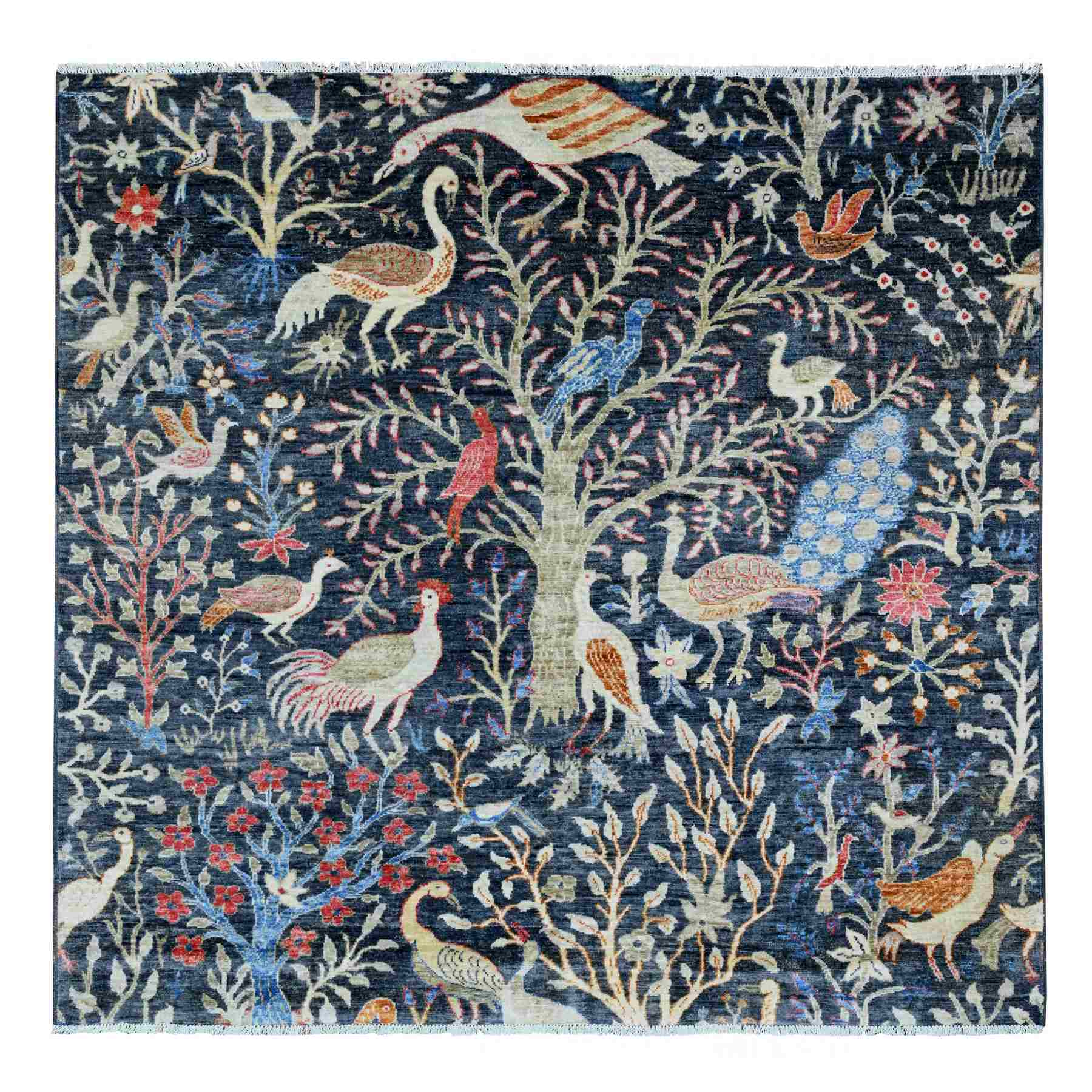 Oushak-And-Peshawar-Hand-Knotted-Rug-101275