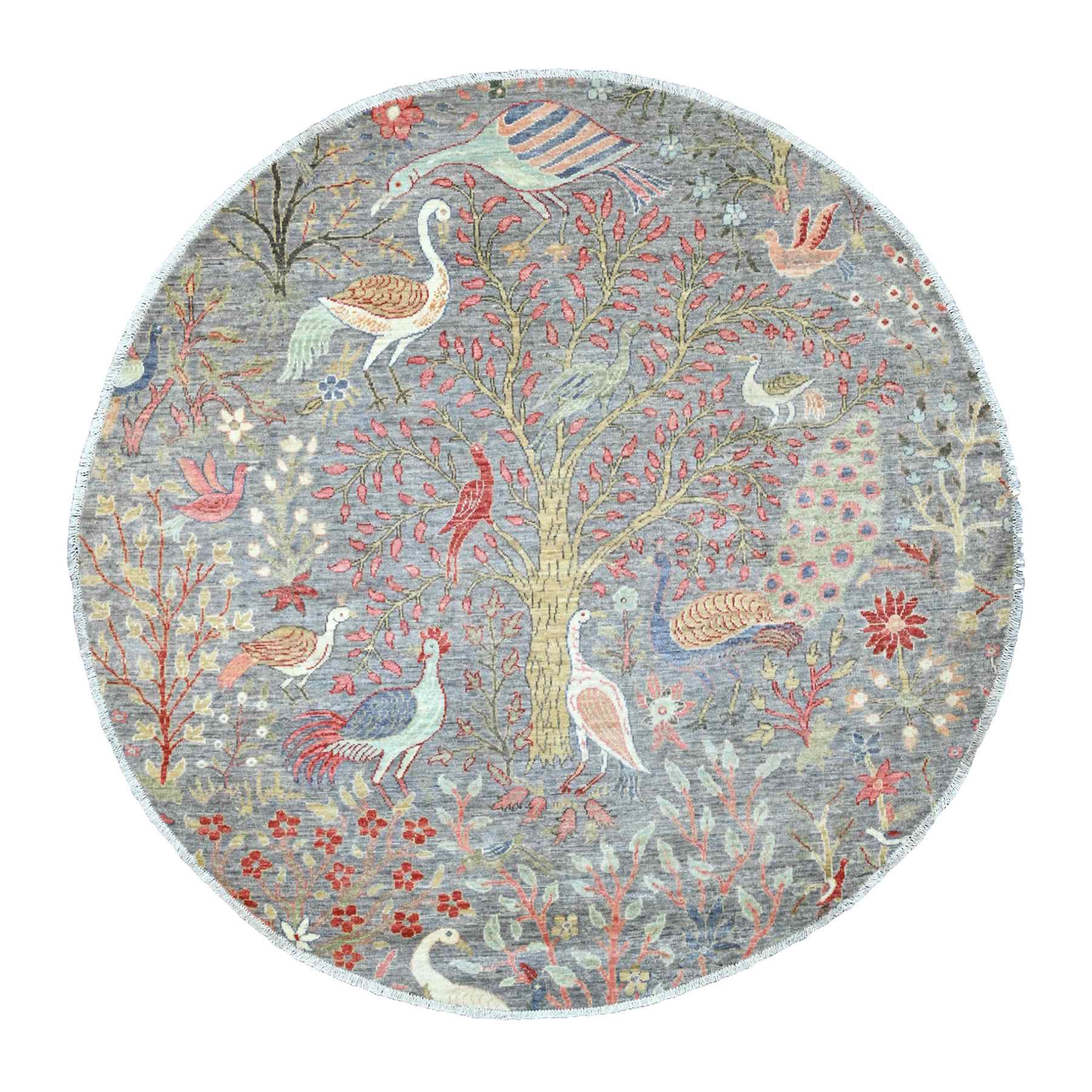 Oushak-And-Peshawar-Hand-Knotted-Rug-101285