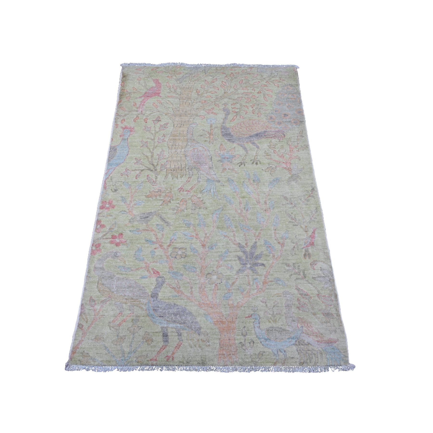 Oushak-And-Peshawar-Hand-Knotted-Rug-101340