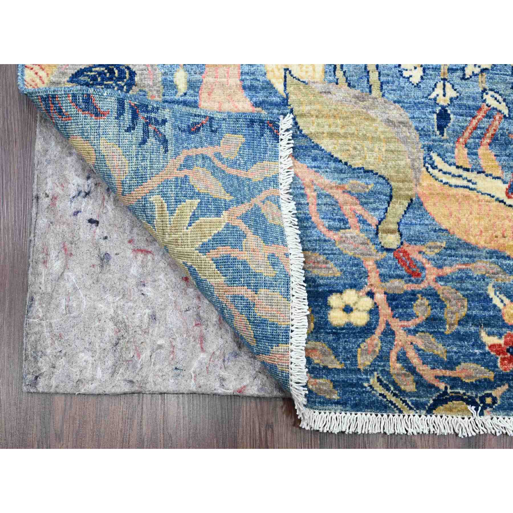 Oushak-And-Peshawar-Hand-Knotted-Rug-101345