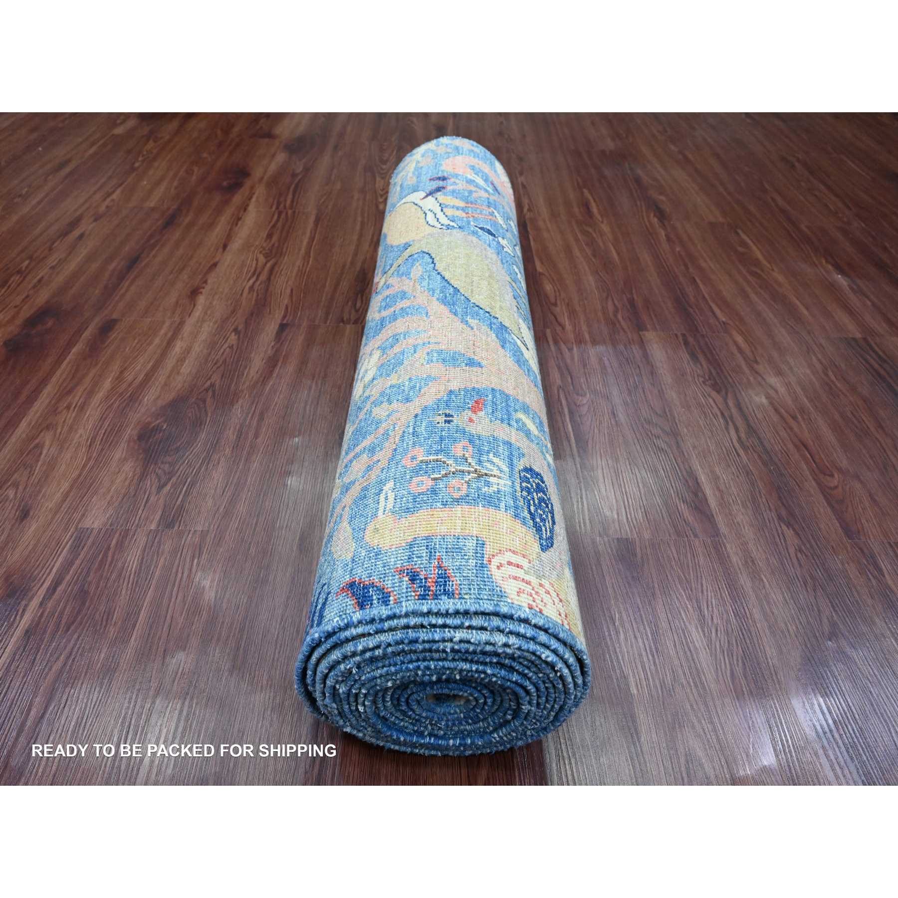 Oushak-And-Peshawar-Hand-Knotted-Rug-101345