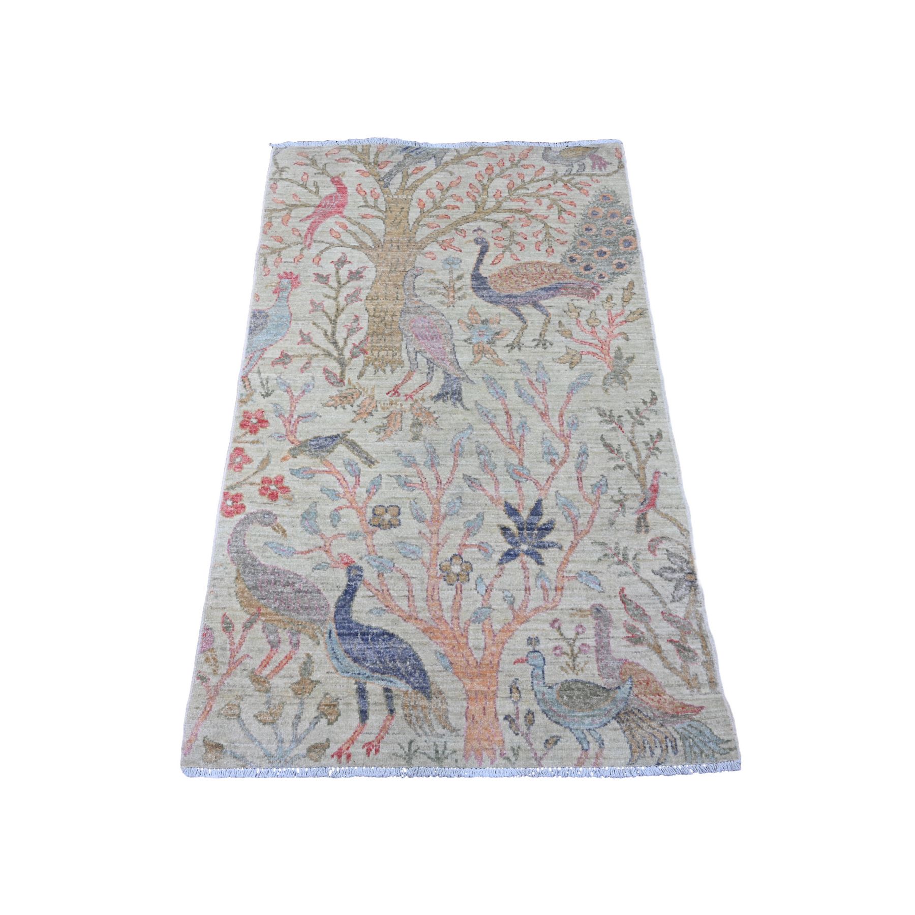 Oushak-And-Peshawar-Hand-Knotted-Rug-101365