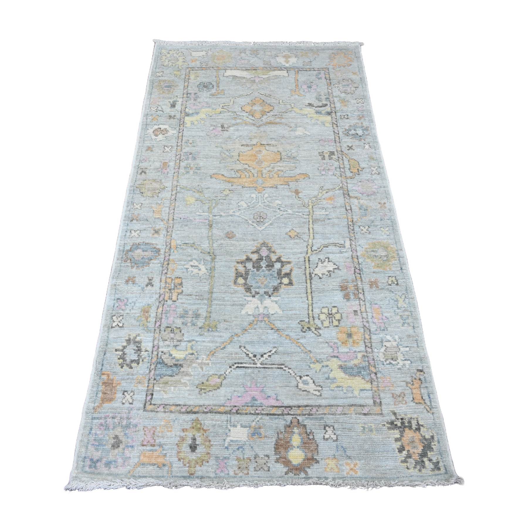 Oushak-And-Peshawar-Hand-Knotted-Rug-101510