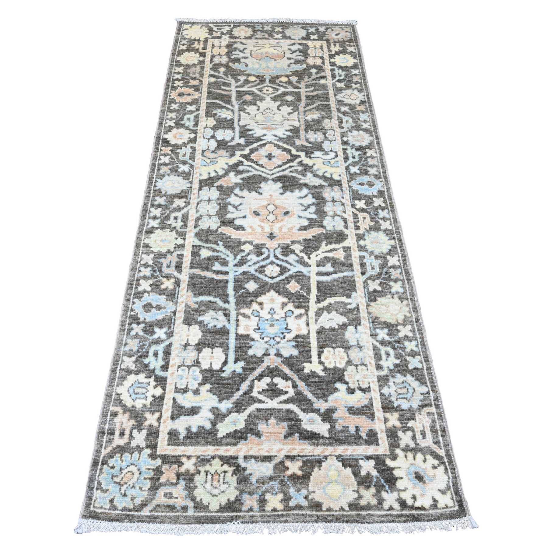 Oushak-And-Peshawar-Hand-Knotted-Rug-101530