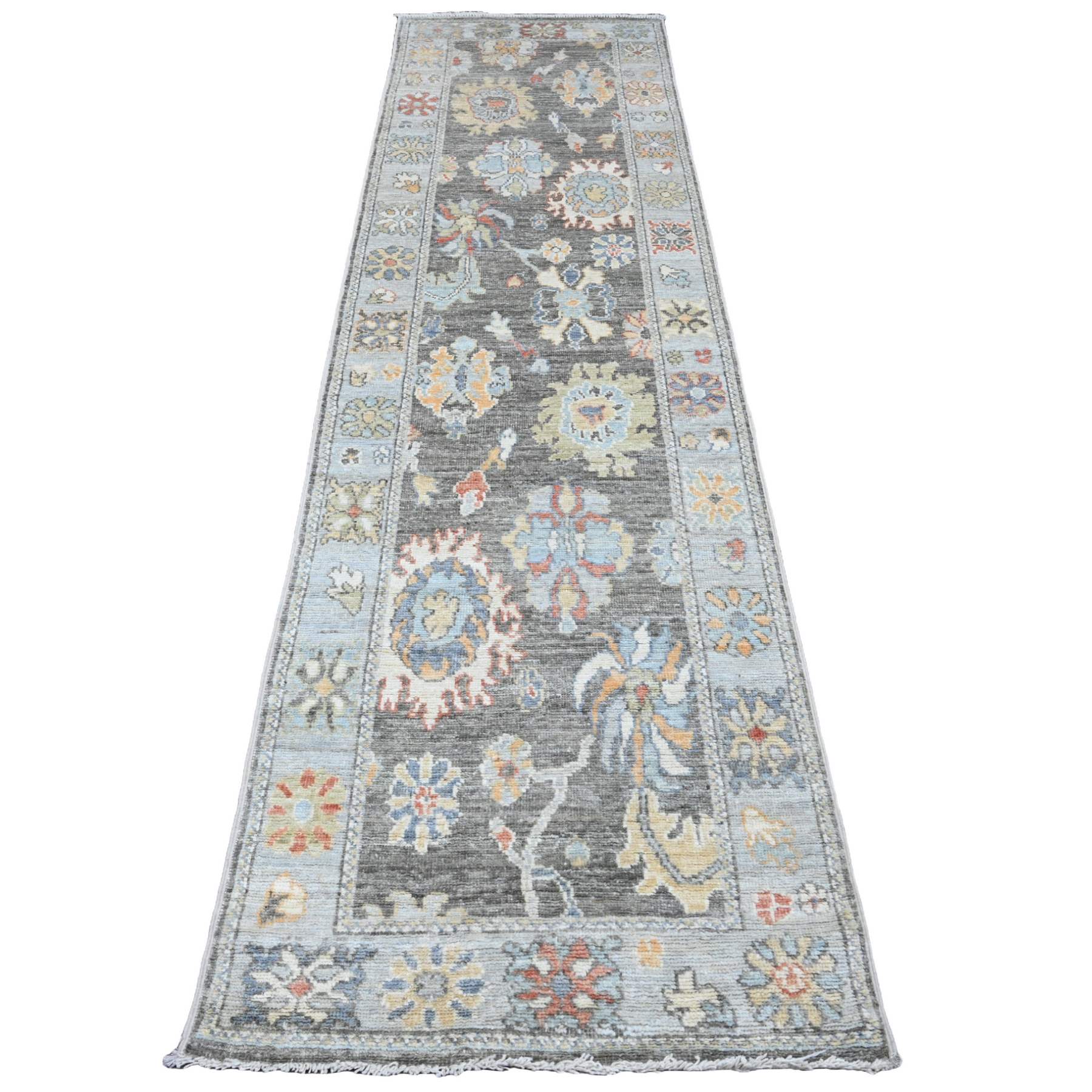 Oushak-And-Peshawar-Hand-Knotted-Rug-101555