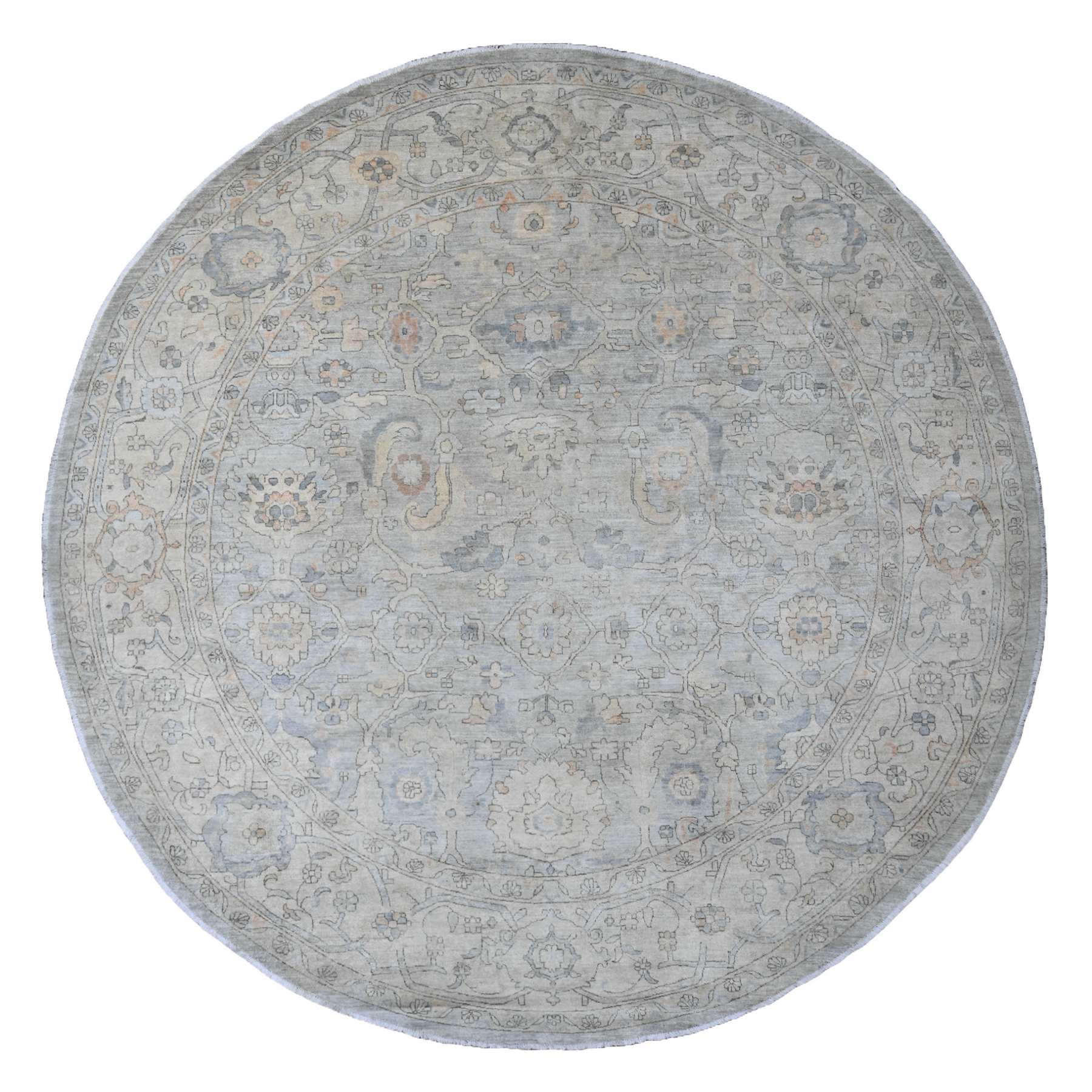 Oushak-And-Peshawar-Hand-Knotted-Rug-101695