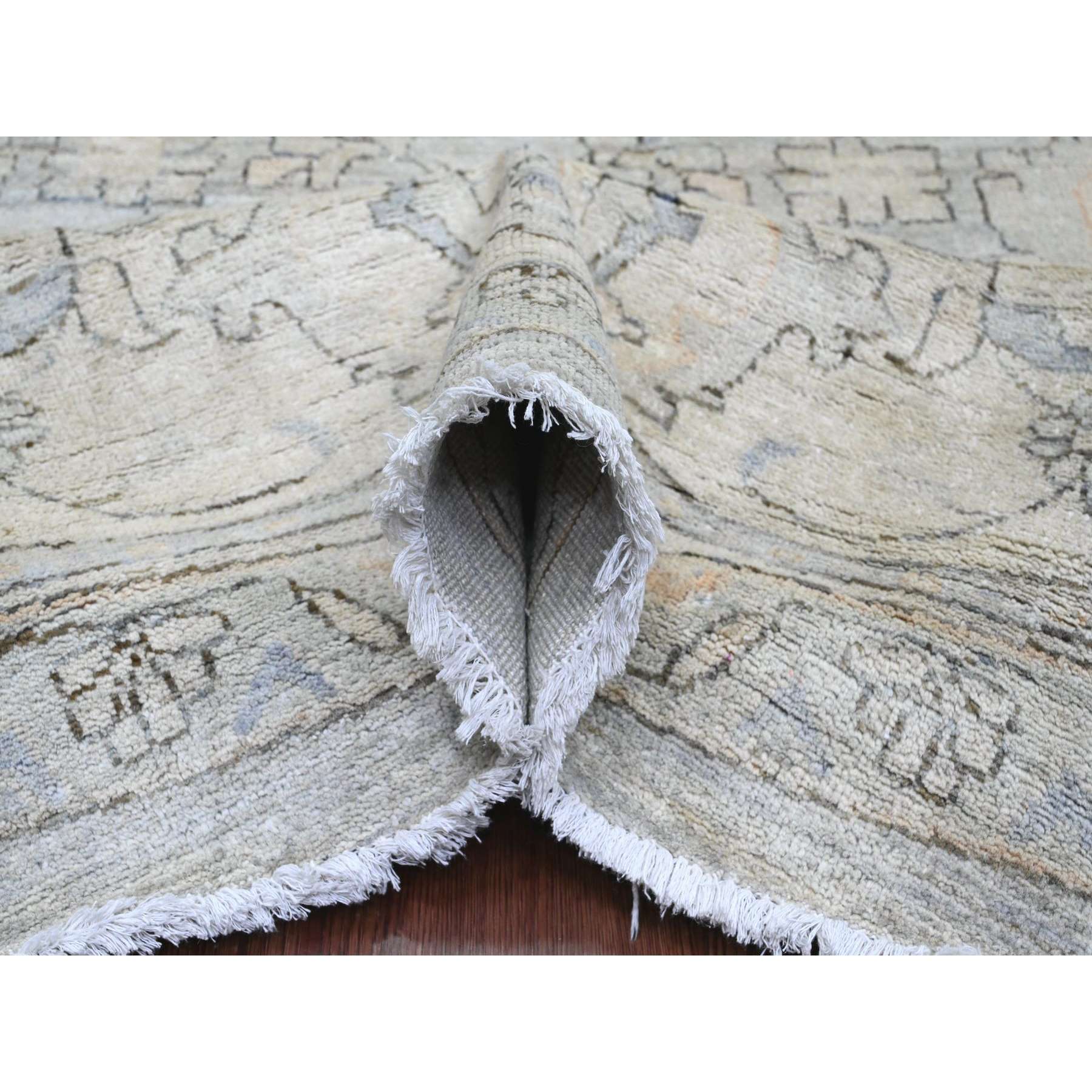 Oushak-And-Peshawar-Hand-Knotted-Rug-101695