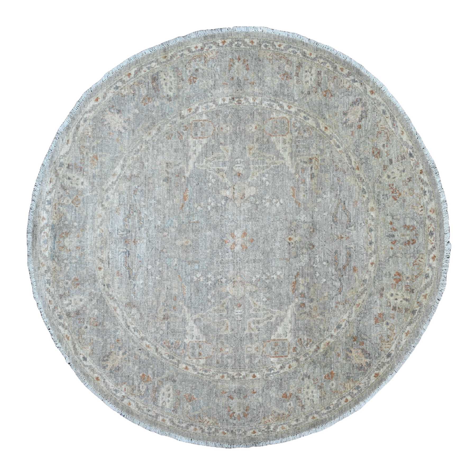 Oushak-And-Peshawar-Hand-Knotted-Rug-101710