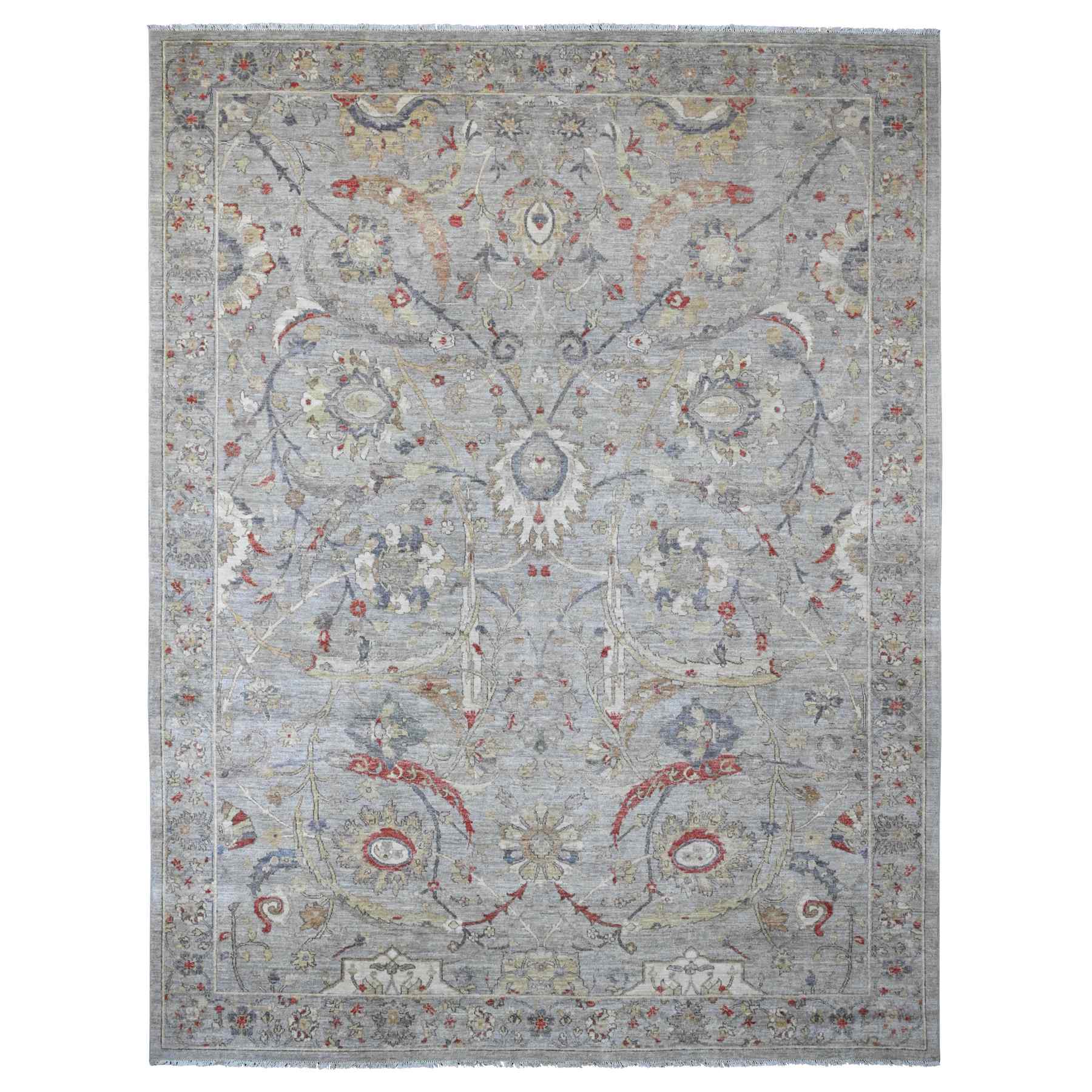 Oushak-And-Peshawar-Hand-Knotted-Rug-101895