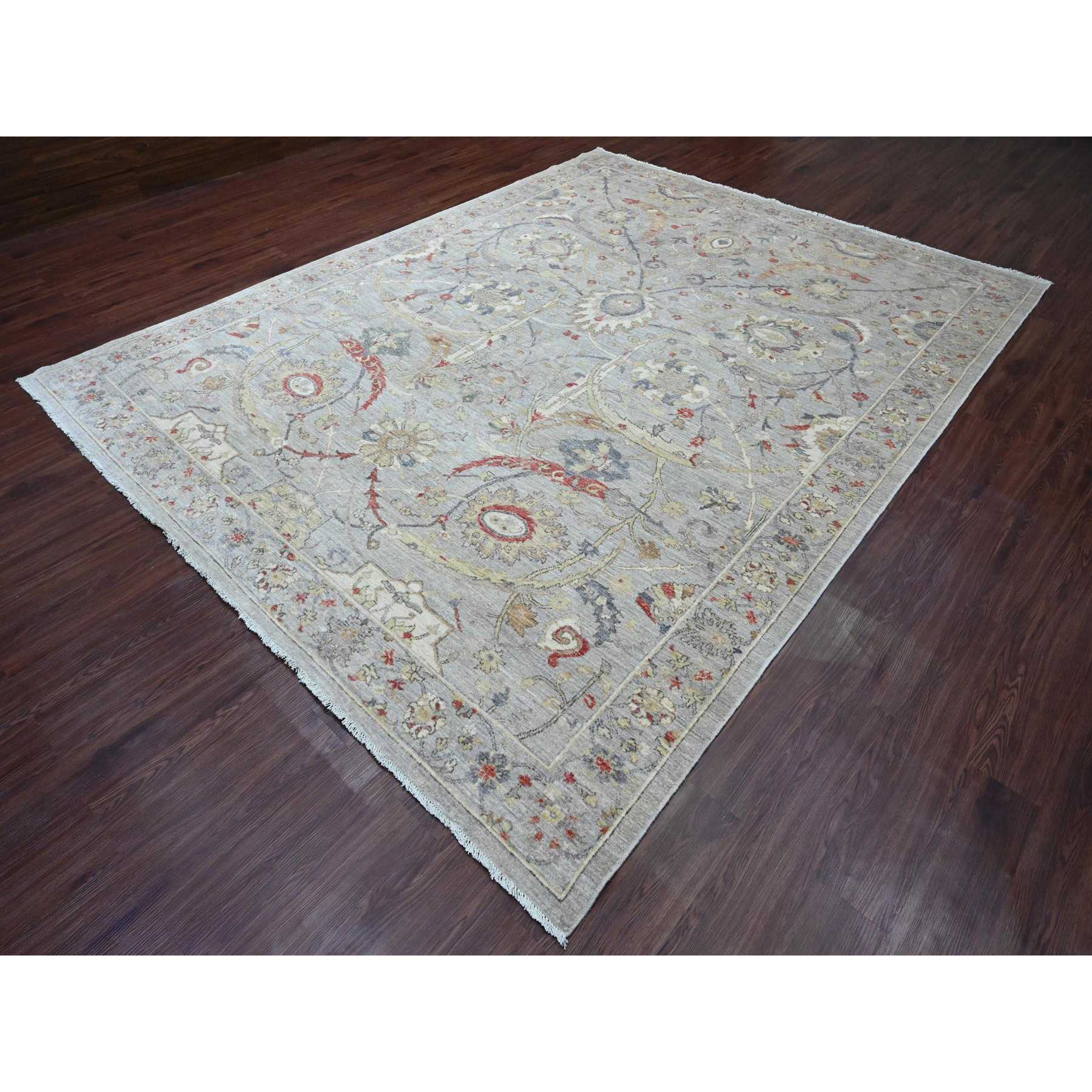 Oushak-And-Peshawar-Hand-Knotted-Rug-101895