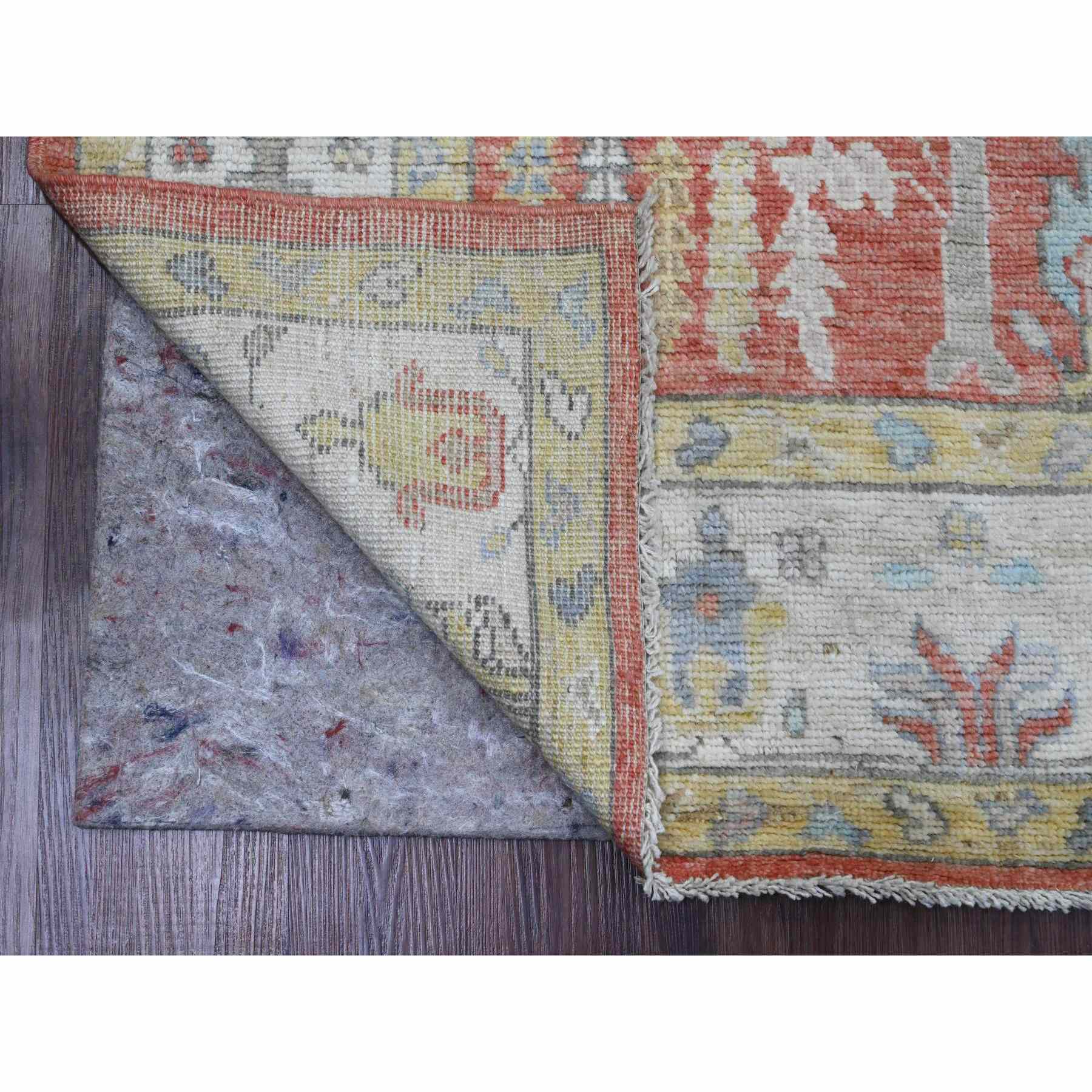 Oushak-And-Peshawar-Hand-Knotted-Rug-102065