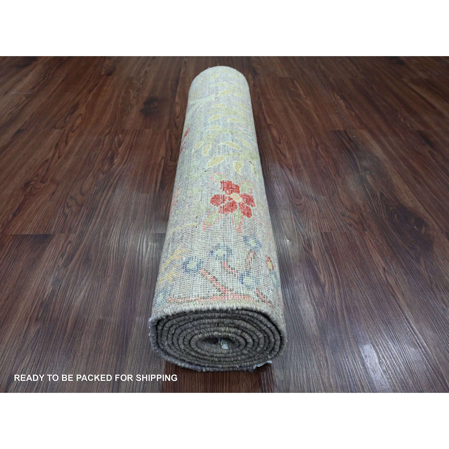 Oushak-And-Peshawar-Hand-Knotted-Rug-102130