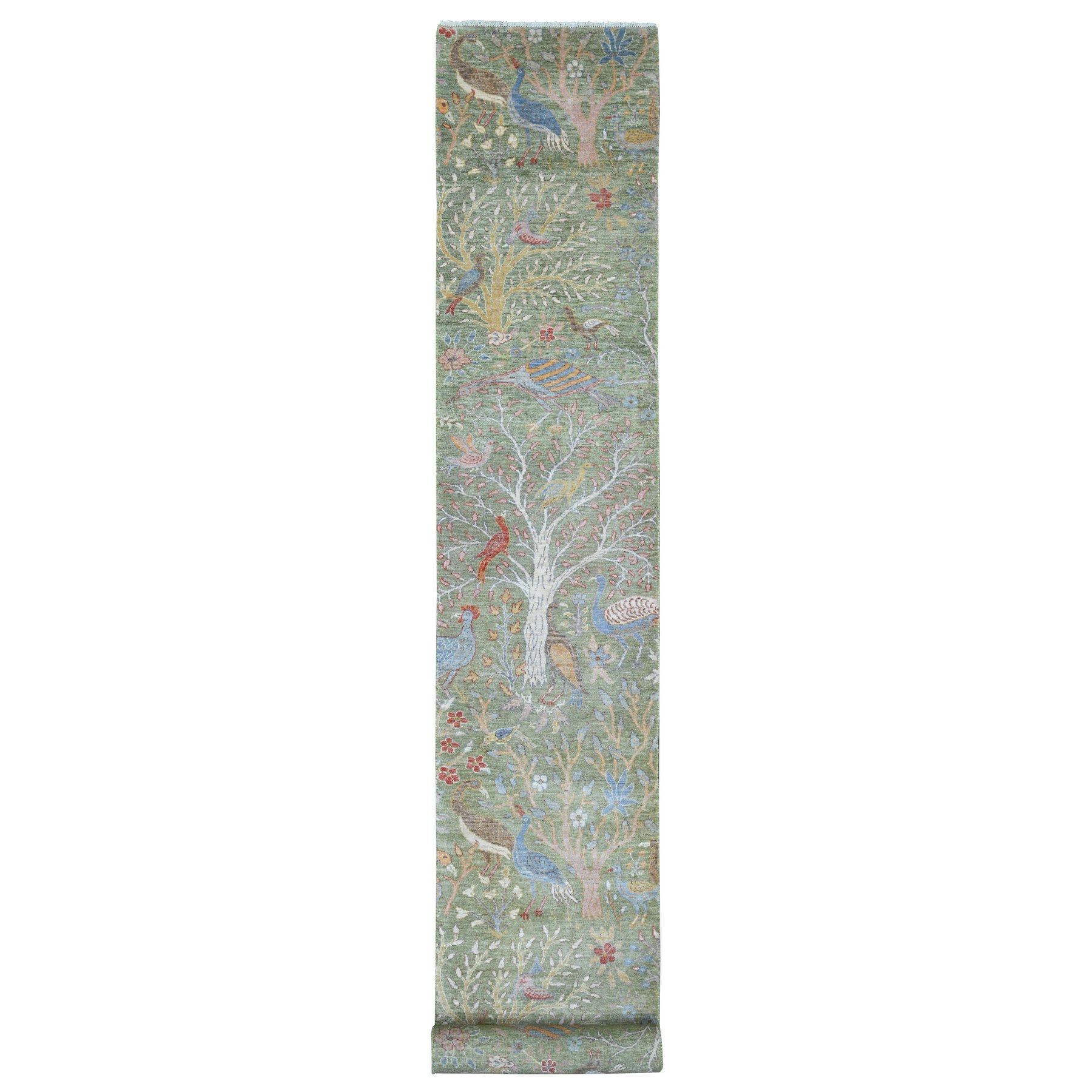 Oushak-And-Peshawar-Hand-Knotted-Rug-102155