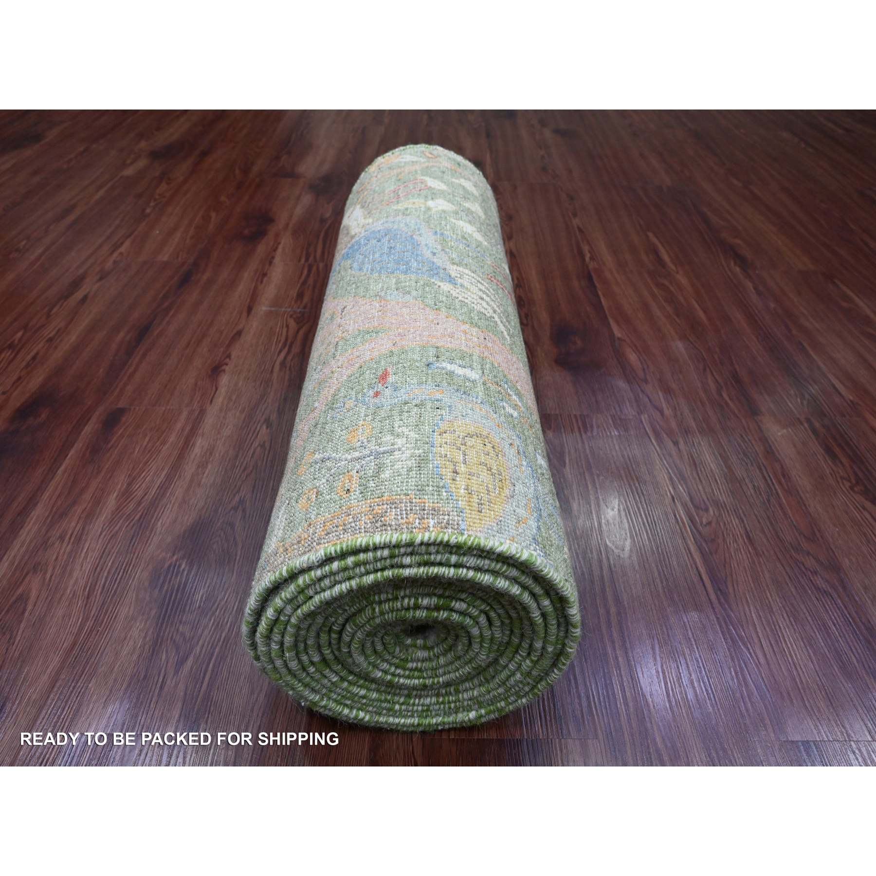 Oushak-And-Peshawar-Hand-Knotted-Rug-102155