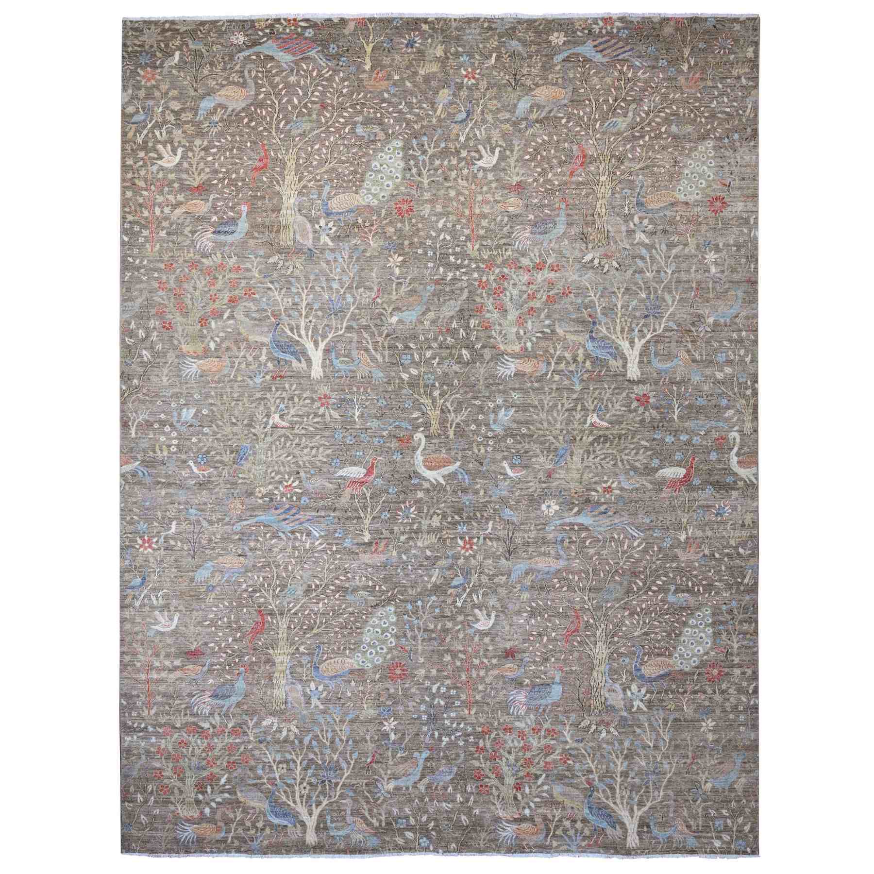 Oushak-And-Peshawar-Hand-Knotted-Rug-102280