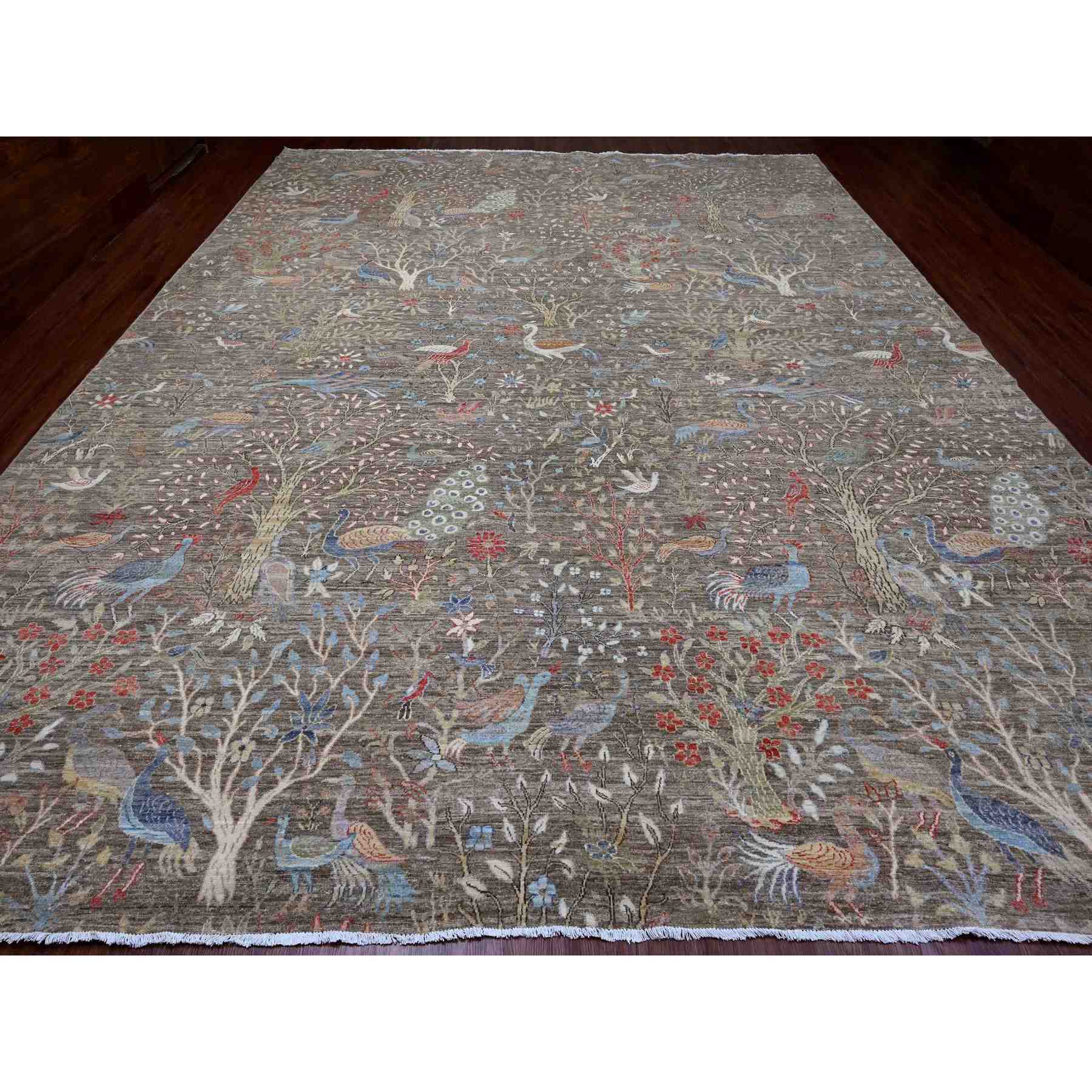 Oushak-And-Peshawar-Hand-Knotted-Rug-102280