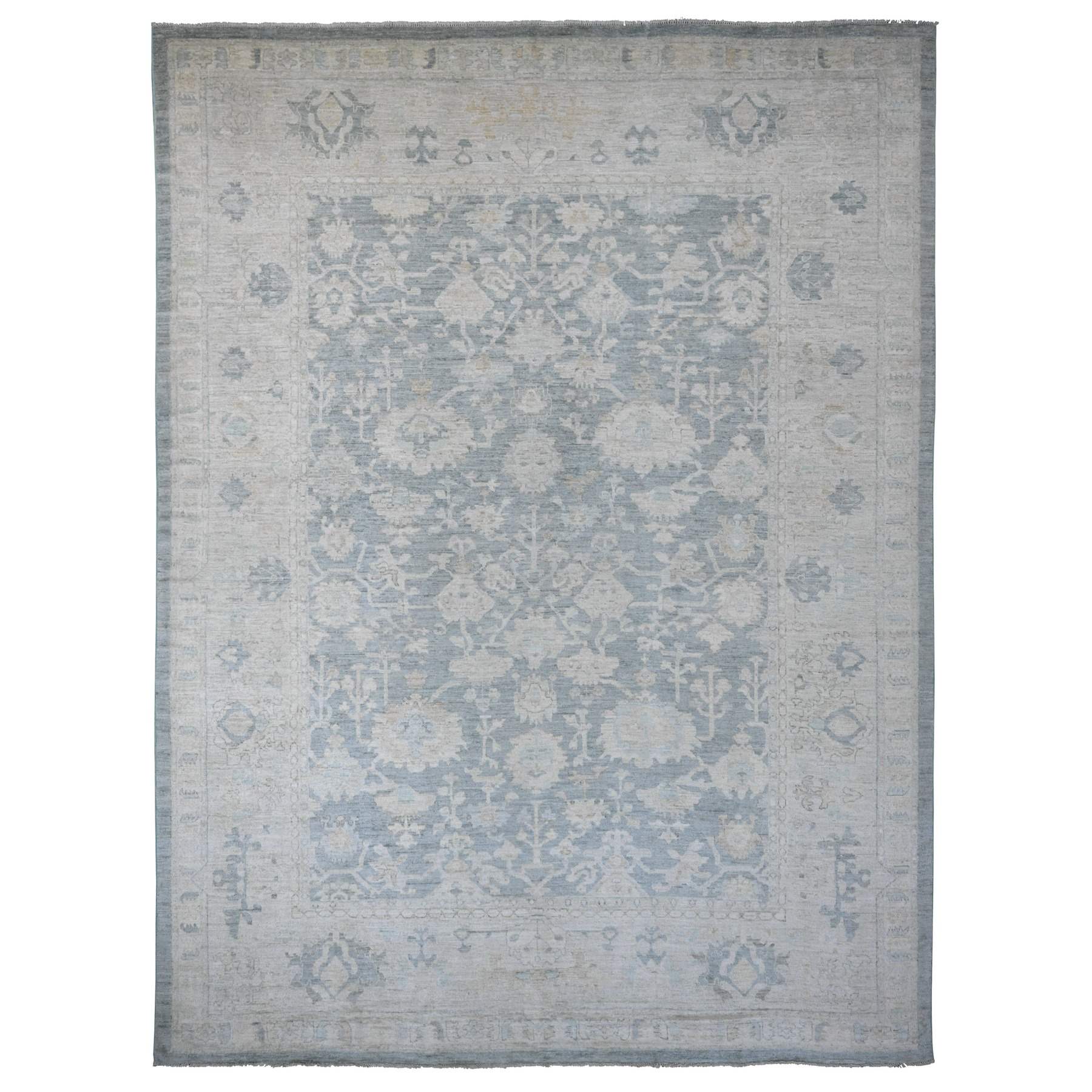 Oushak-And-Peshawar-Hand-Knotted-Rug-102310