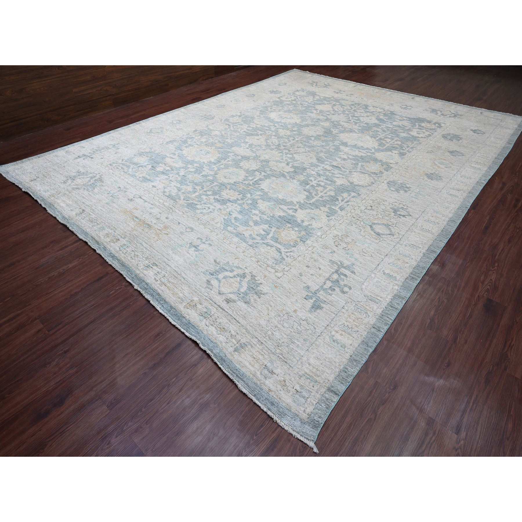 Oushak-And-Peshawar-Hand-Knotted-Rug-102310